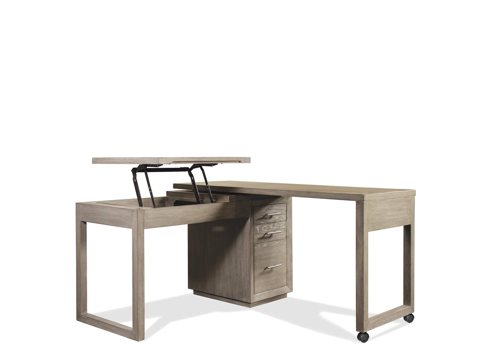 Prelude Swivel Lift - Top L - Desk image 5