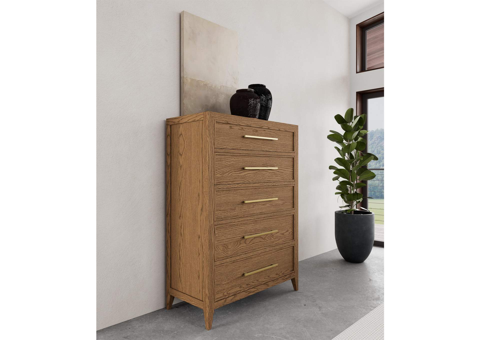 Halbrooke Five Drawer Chest image 1