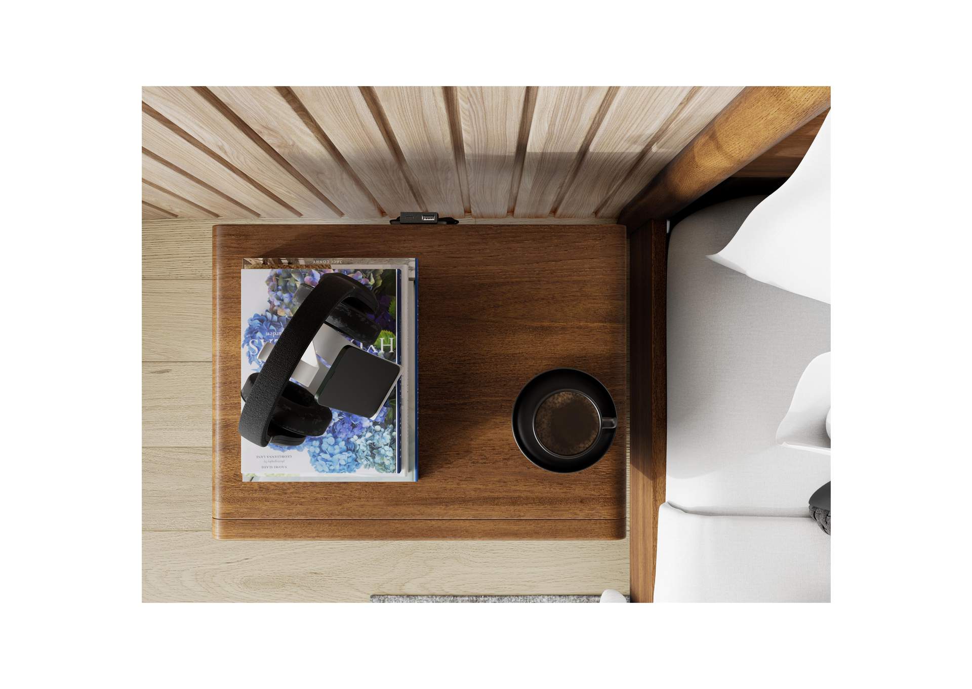 Elsie 2 Drawer Nightstand image 5