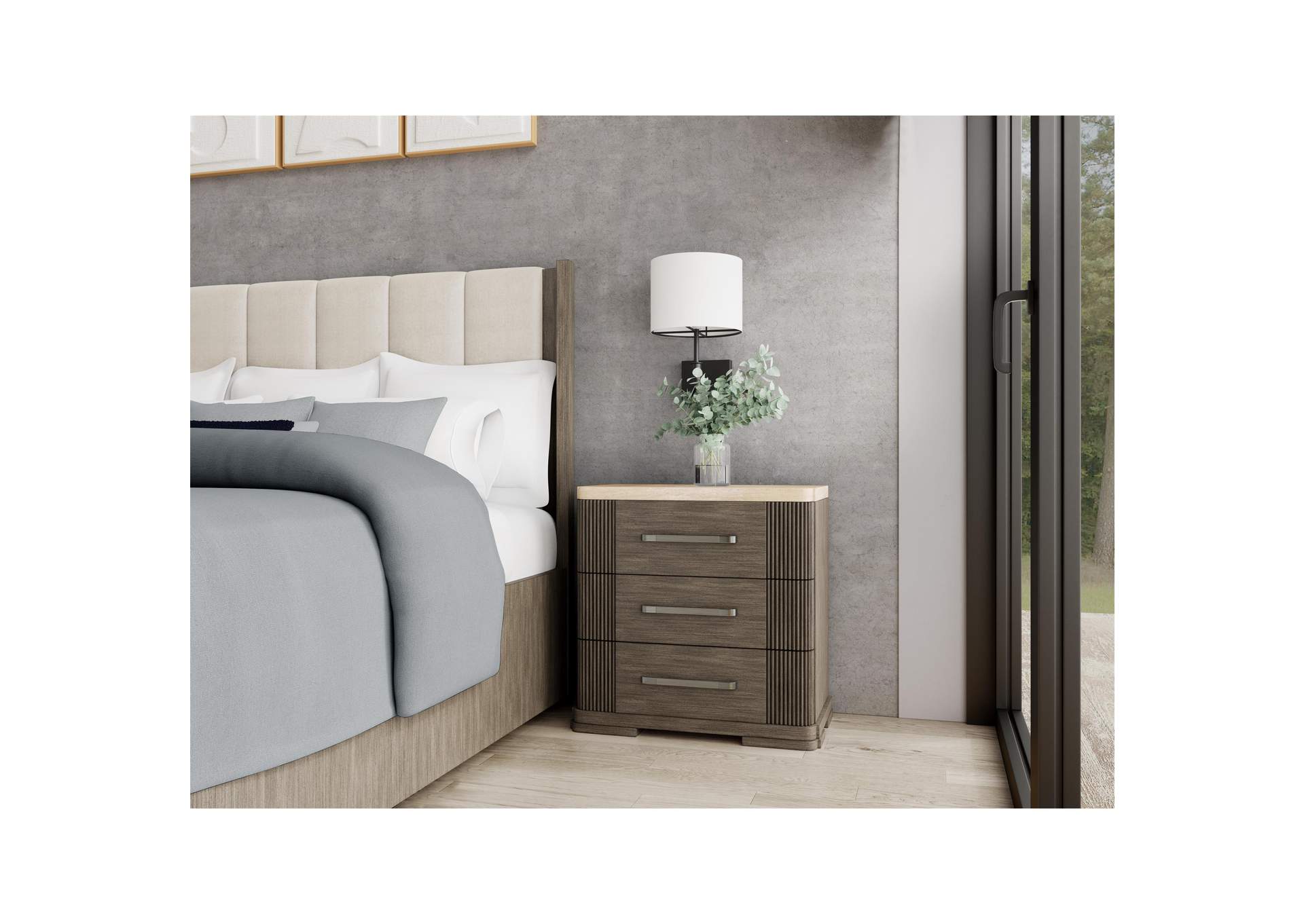 Sariel 3 Drawer Ns Stone Top image 3