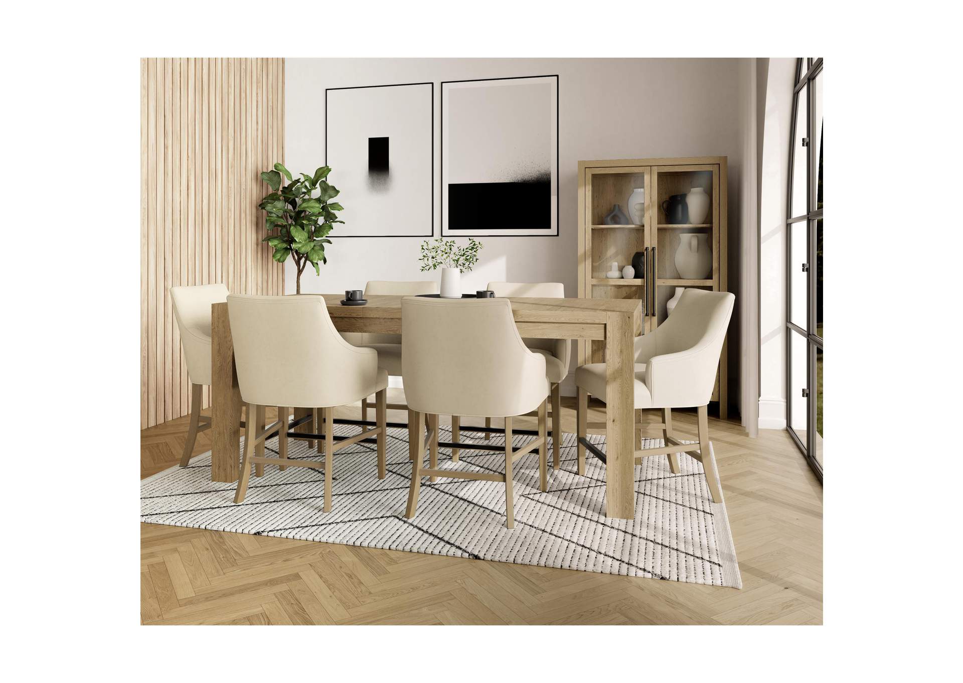 Mix - N - Match Chairs Swoop Arm Upholstery Stool 2In - Iv image 1