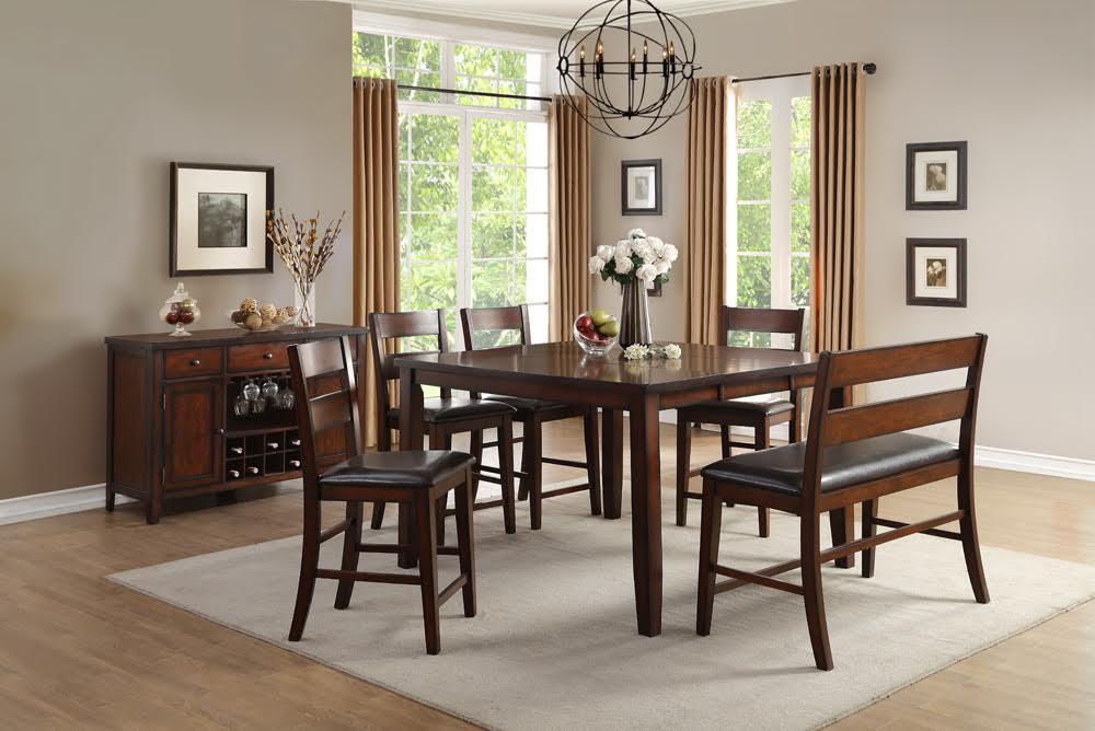 Malta Counter Height Table w/Leaf 5pc. Dining Set