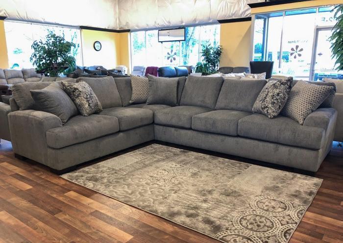 Derby Sable Large "L" Sectional Left Tux image 1