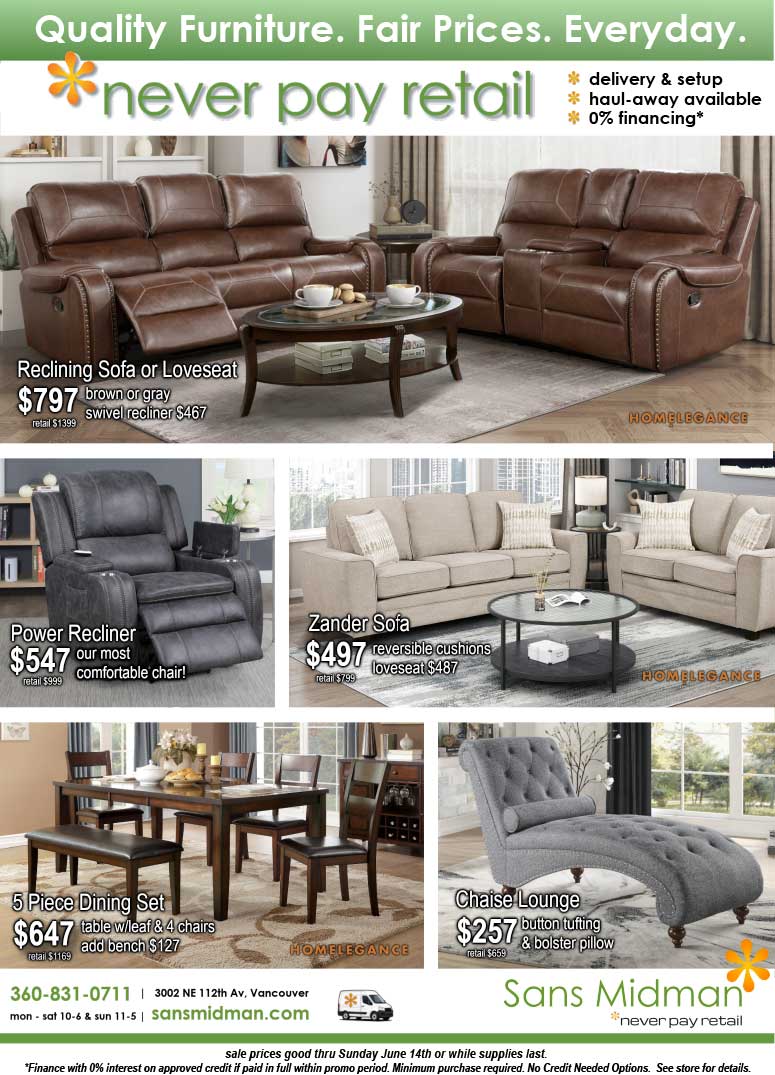 Quality Furniture. Fair Prices. Everyday