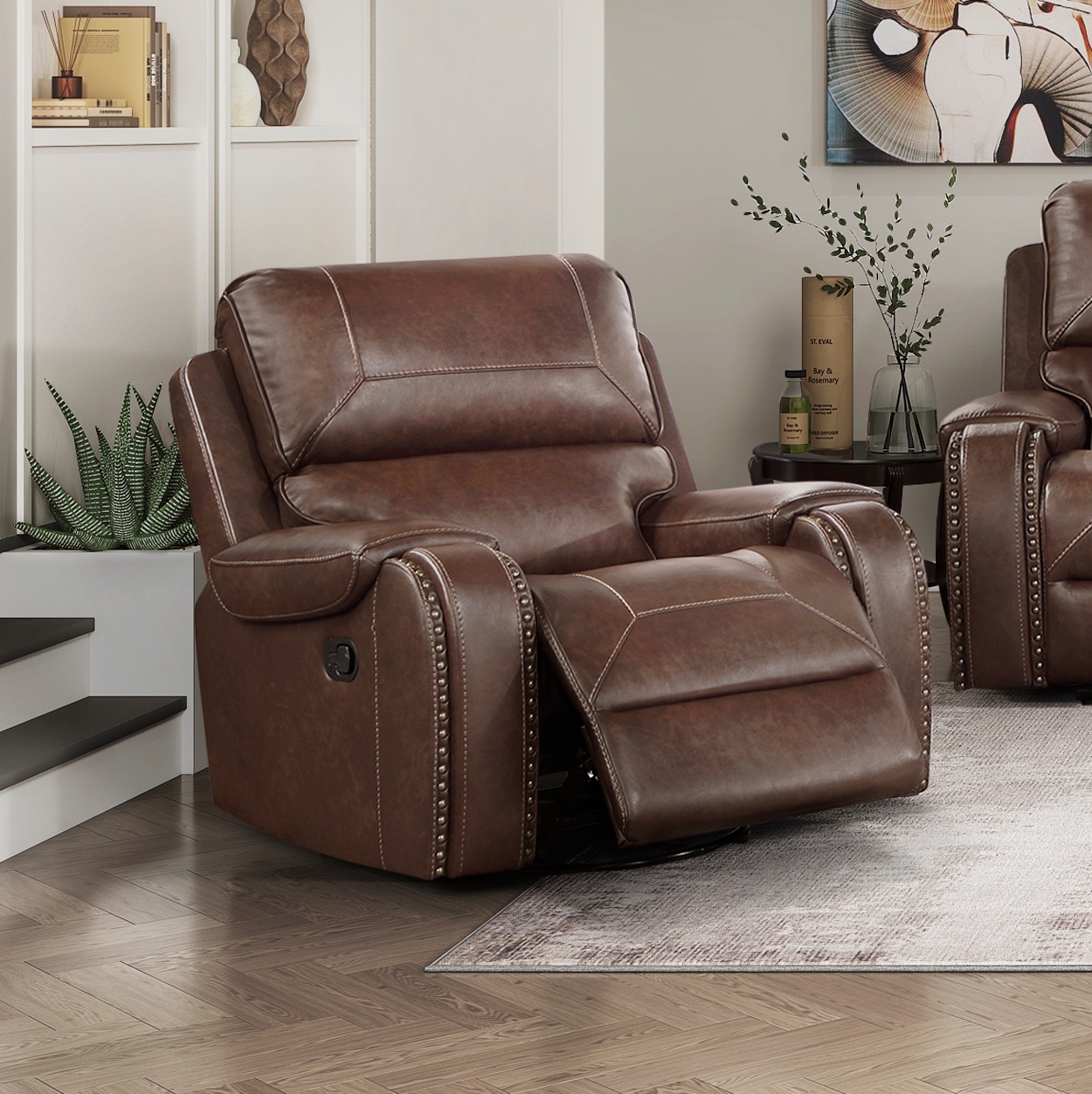 Newnan Swivel Glider Reclining Chair image 1