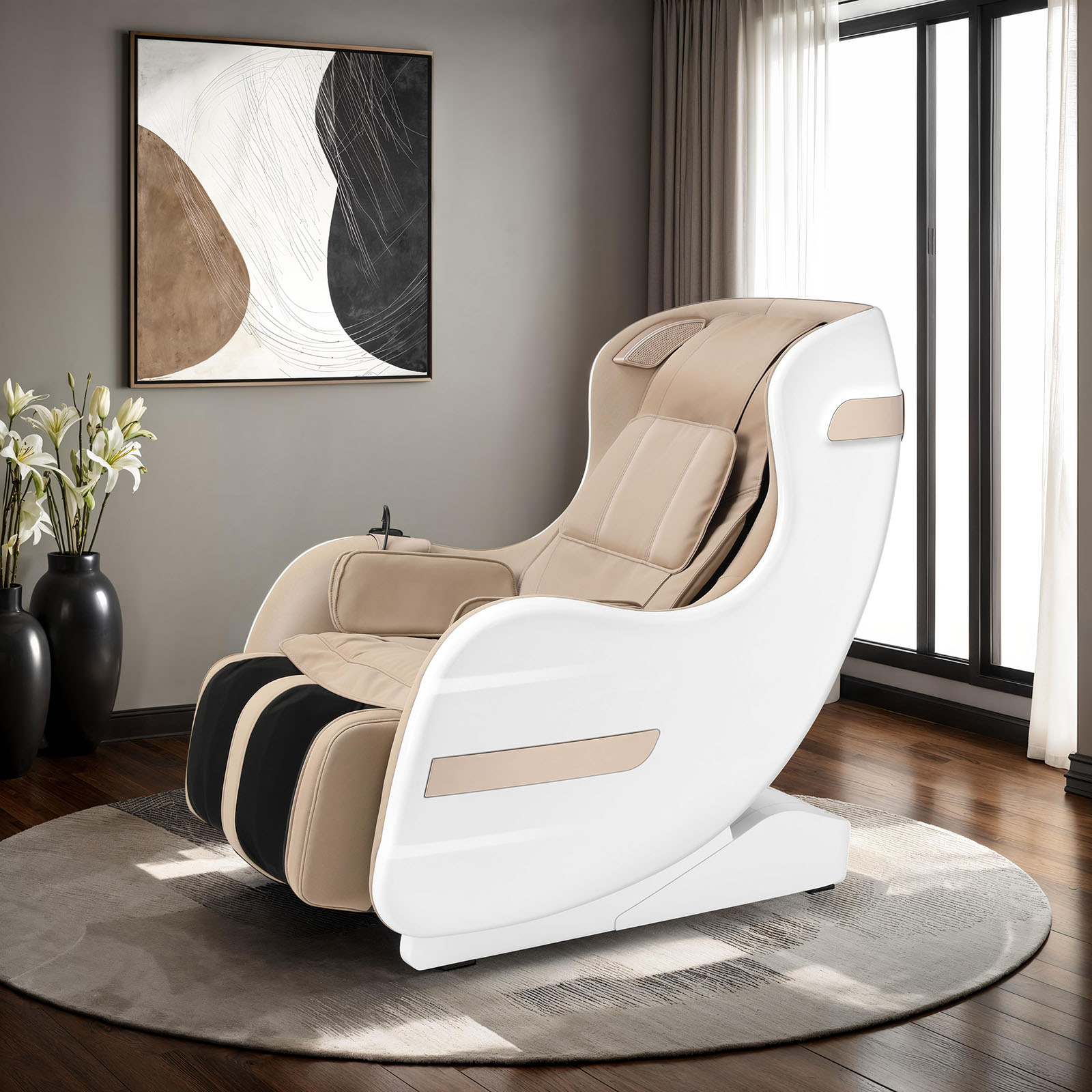 Calmridge White Massage Chair Recliner