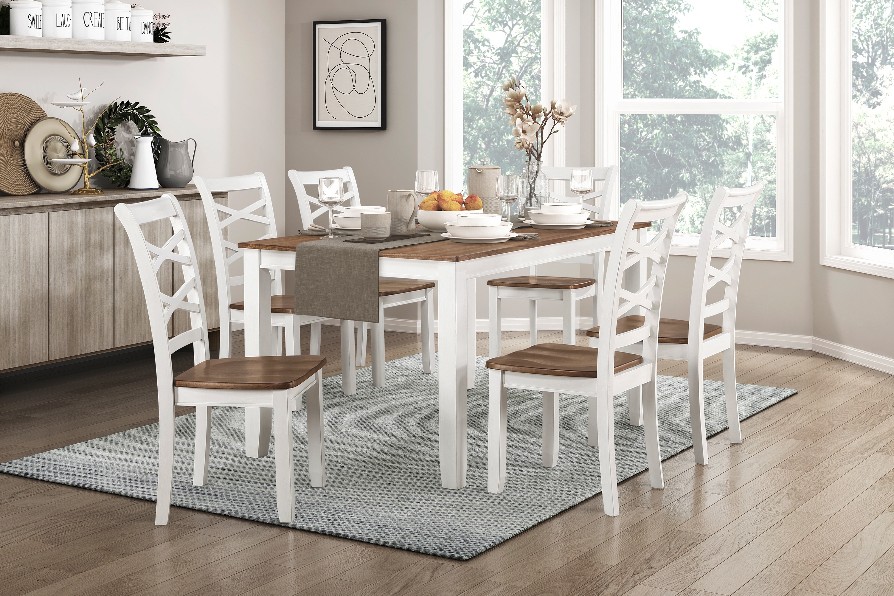 Dobson Table & 6 Chairs Set image 1