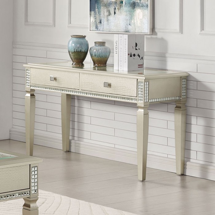 Adina Tempered Glass Sofa Table image 1