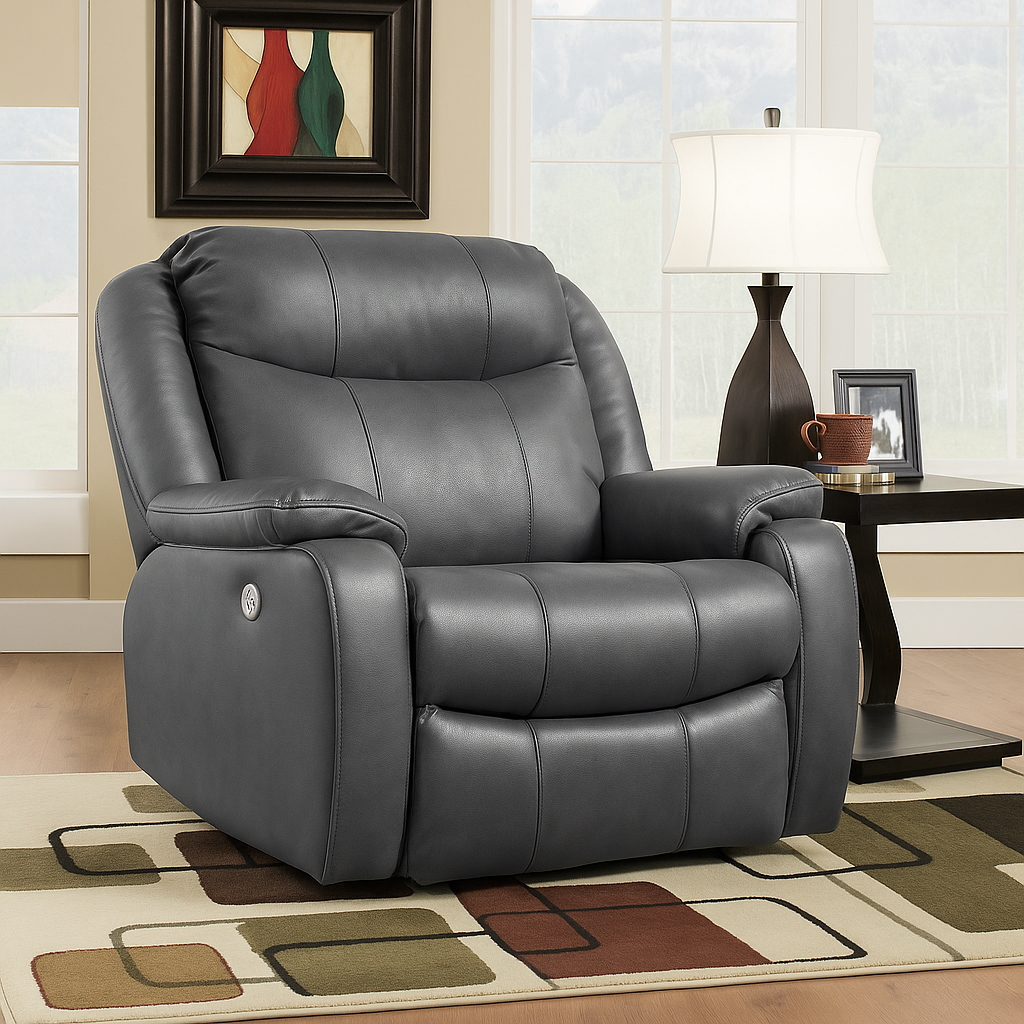 Hercules Wallhugger SoCozi Recliner in Telluride Gunmetal