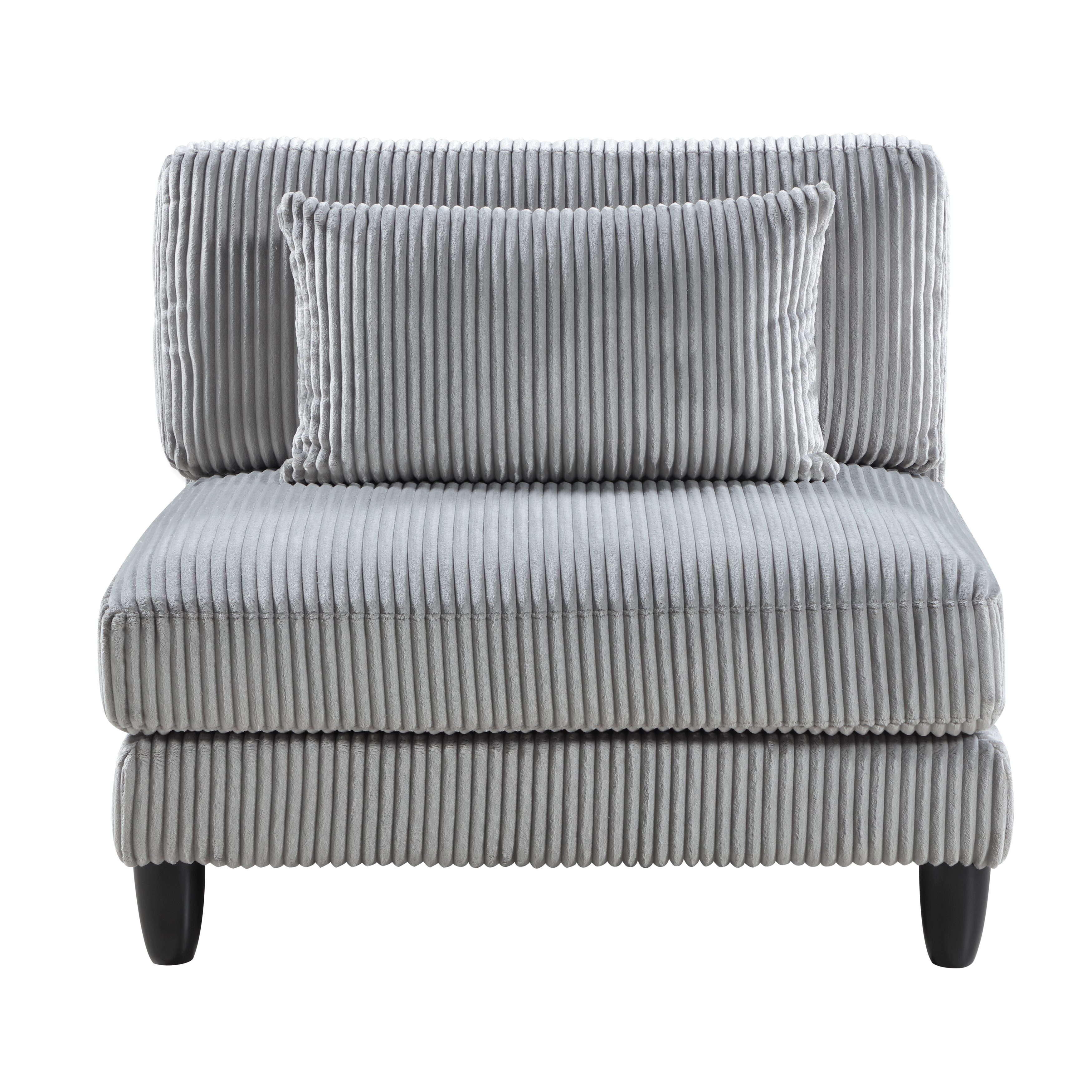 Robstown Gray Armless Chair image 1