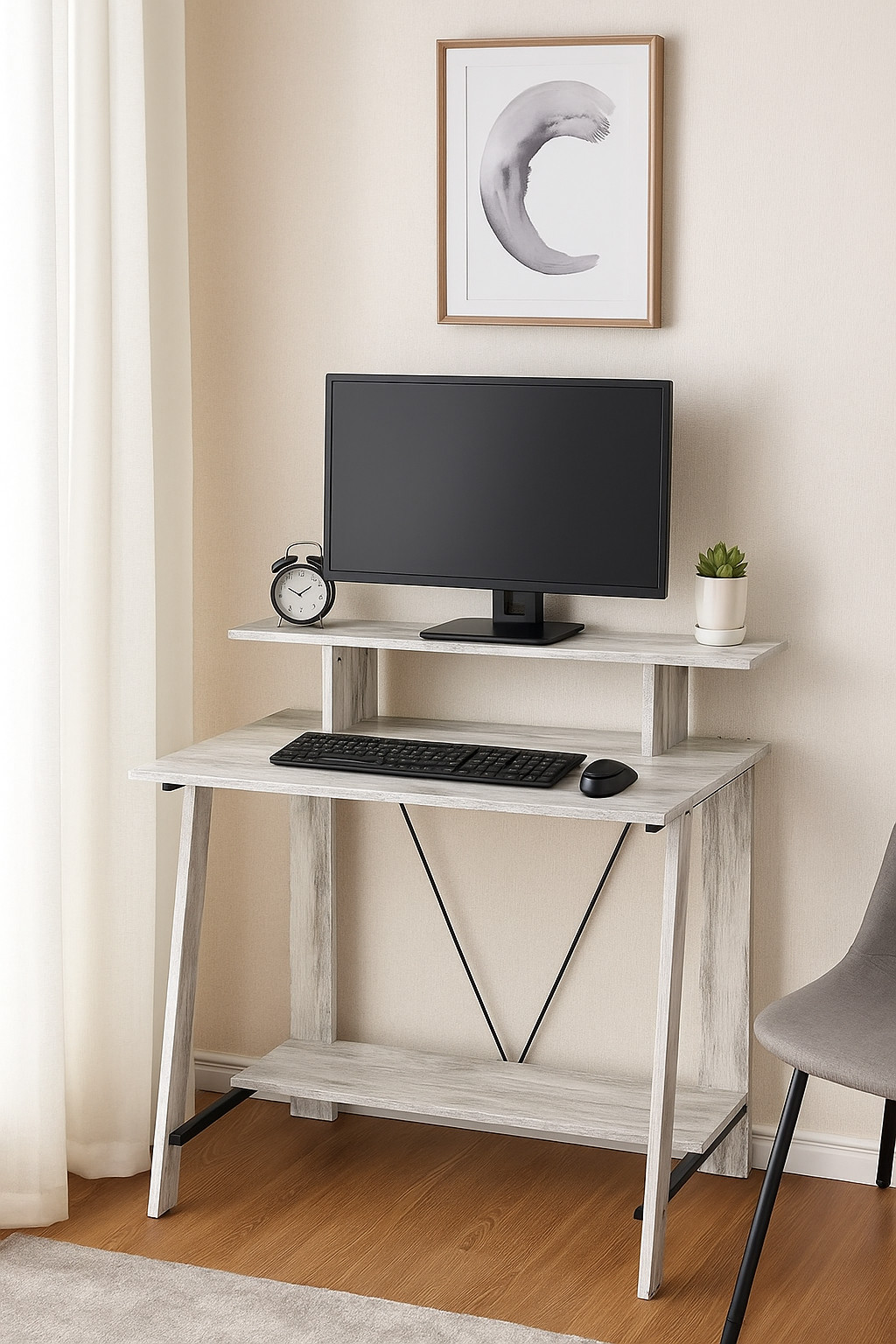 Gray Writing Desk