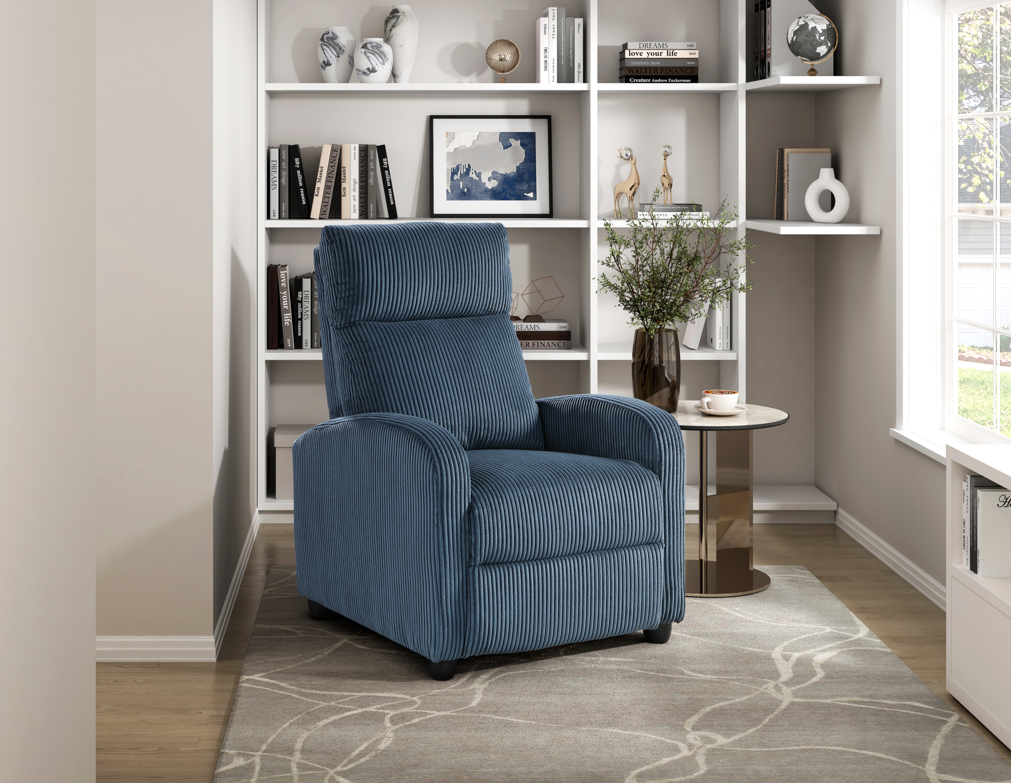 Jazz Midnight Push Back Recliner
