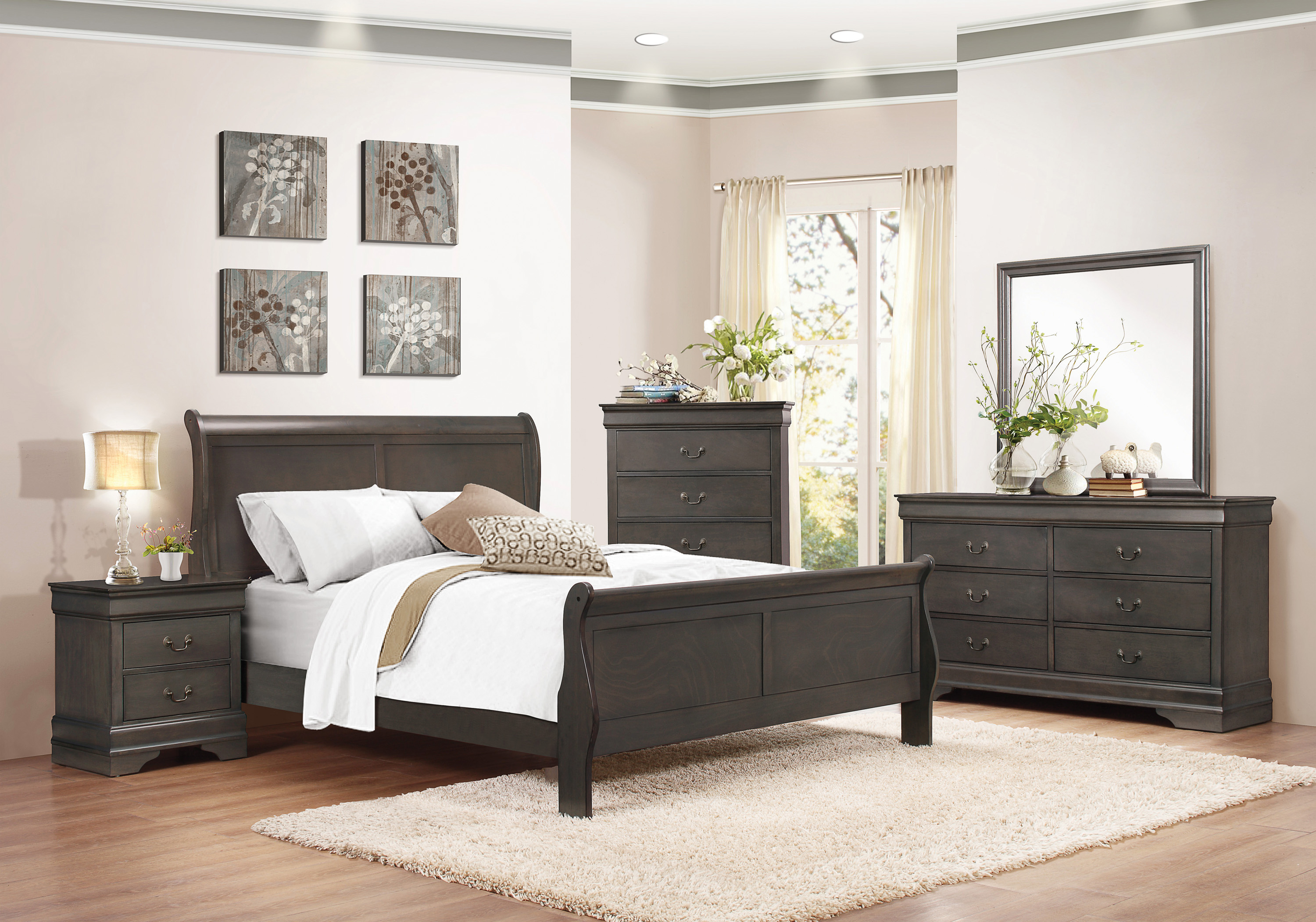 Mayville Slate Gray Queen Bed image 1