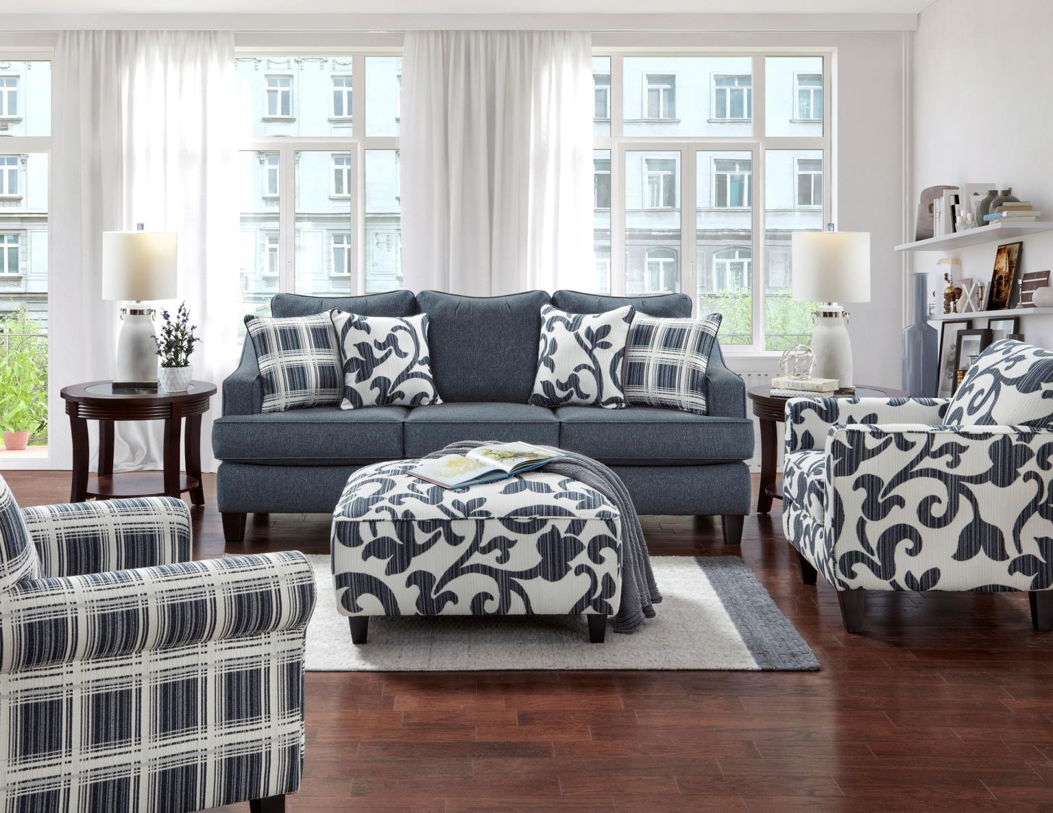 USA Made Truth or Dare Navy Sofa image 1