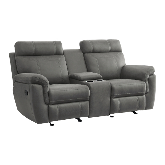 Clifton Gray Glider Loveseat image 1