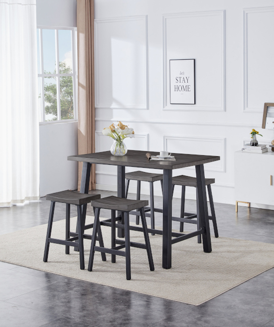 Ike Gray 5 PC Counter Height Set image 1