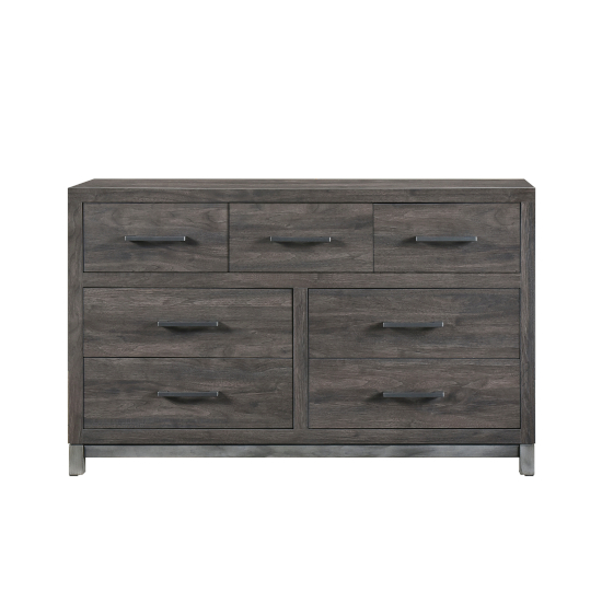 solid wood grey dresser Furniture of America Wells Gray Dresser main image 0