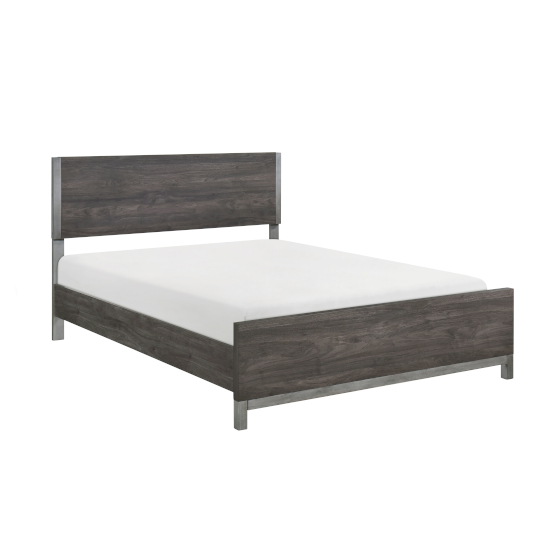 Zephyr Dark Gray Full Bed Frame image 1
