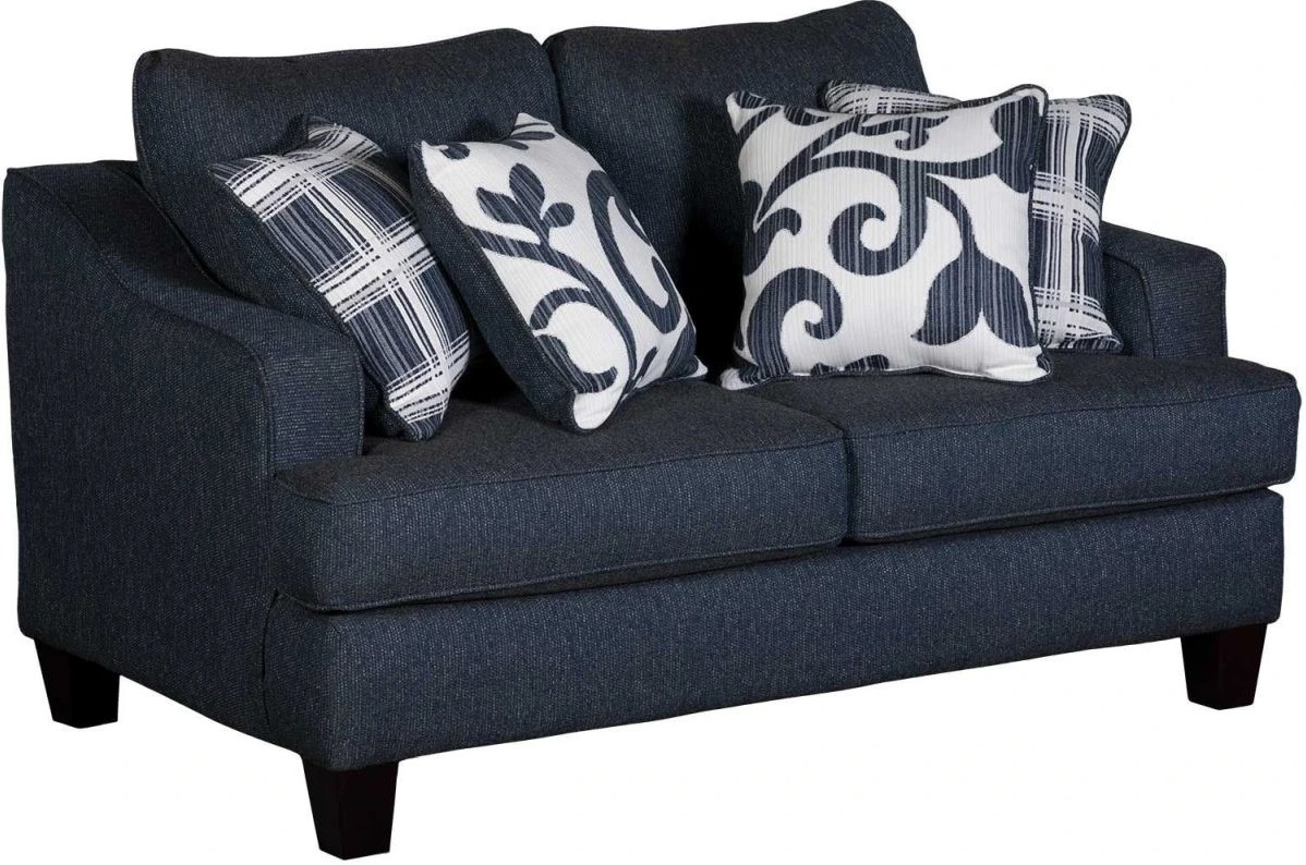 Truth Or Dare Navy Loveseat