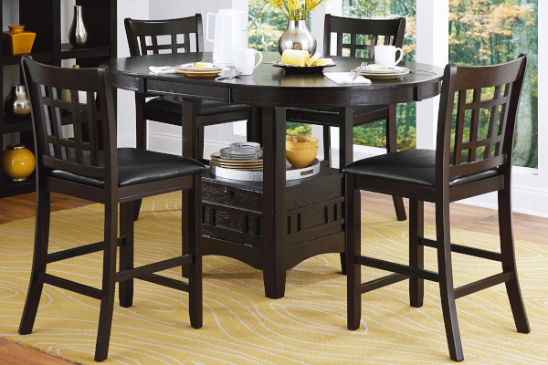 Juniper Espresso 5 Pc Counter Height Set image 1