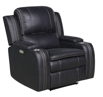 Diana Black Power Recliner image 1
