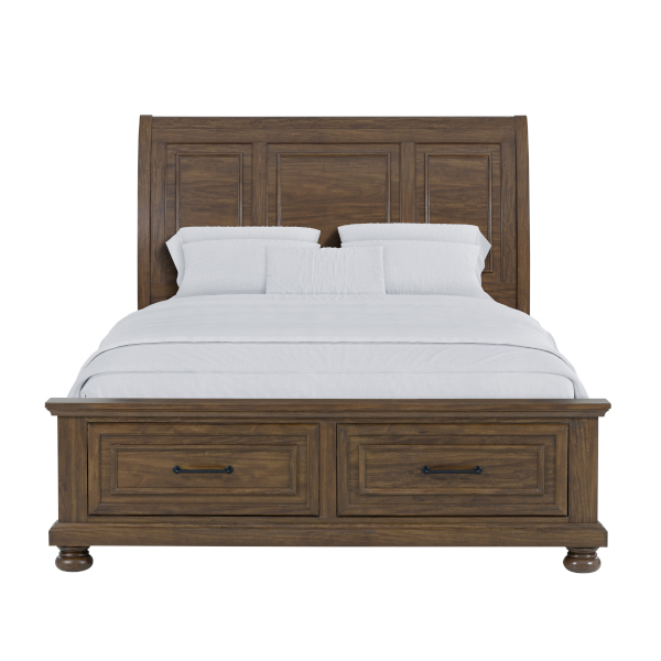 Larksmont Brown Platform King Bed image 1