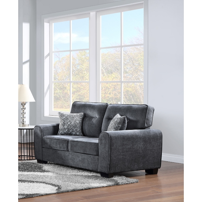 Bennett Charcoal Loveseat image 1
