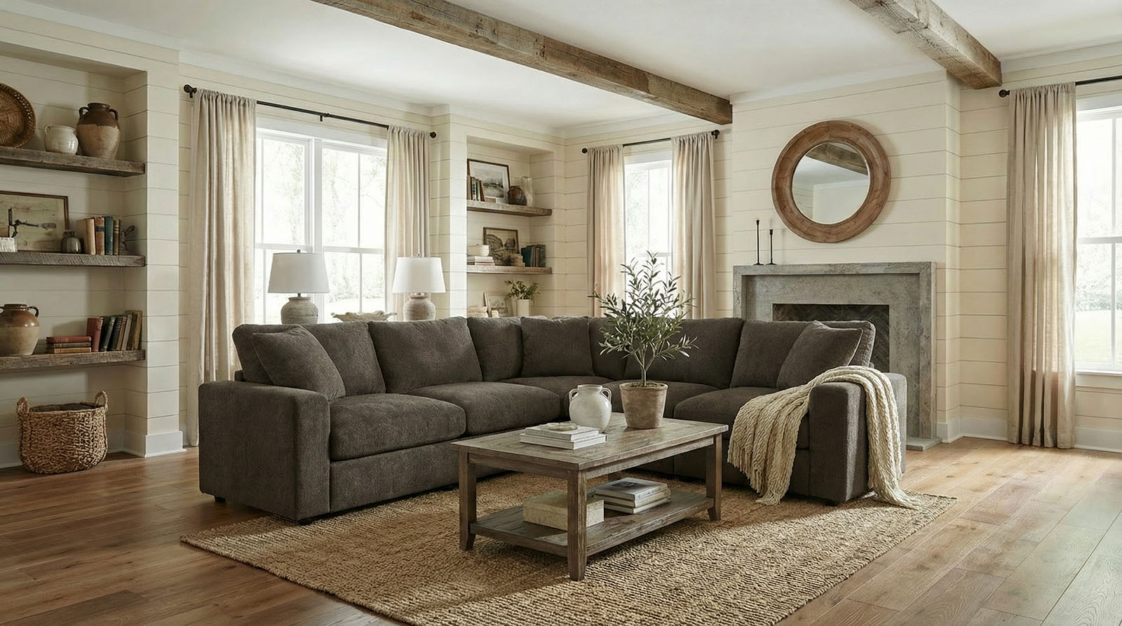 Creekstone Dark Gray Sectional image 1