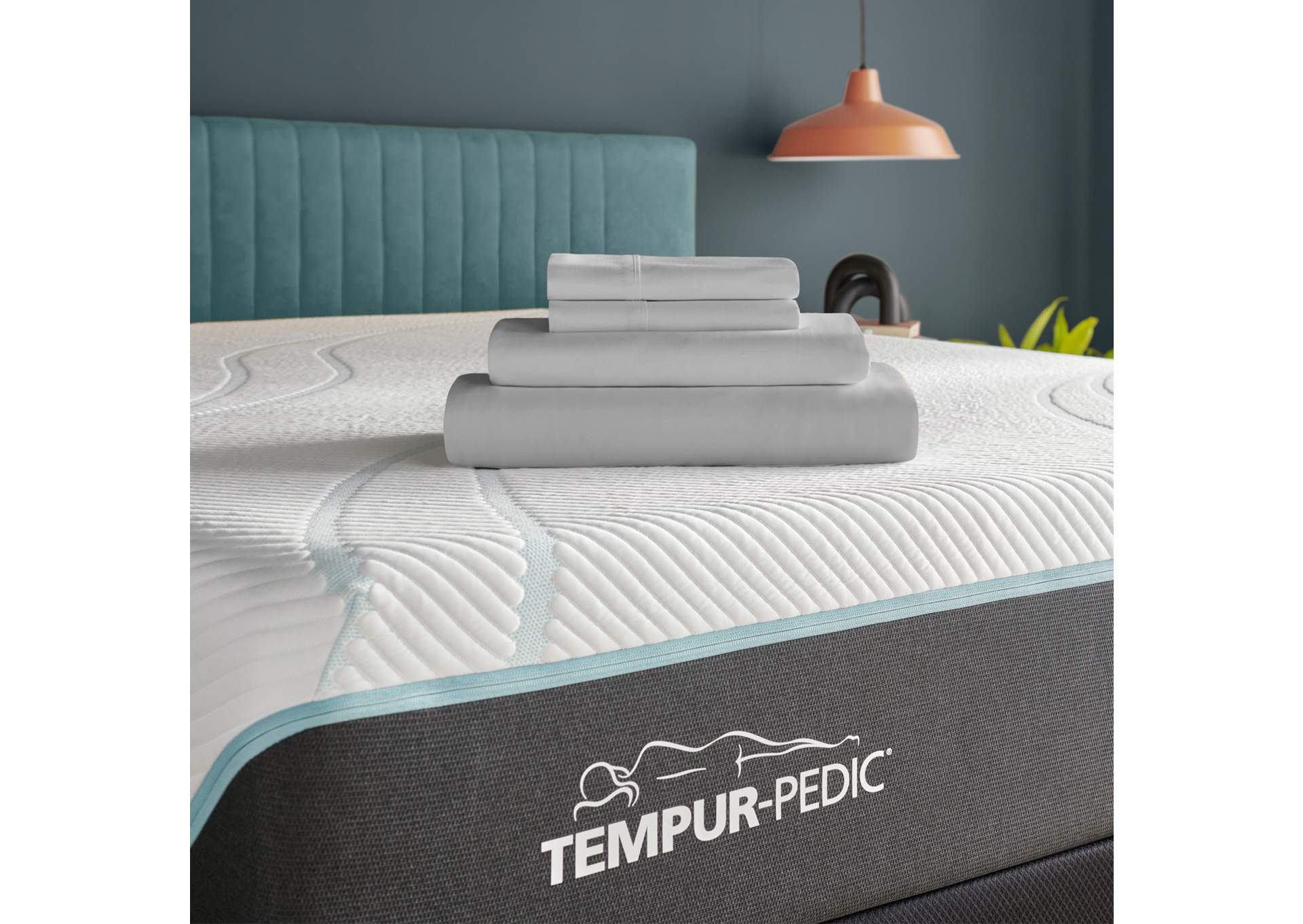 TEMPUR Classic Cotton Sheet Set Sleepy Silver Mist image 1
