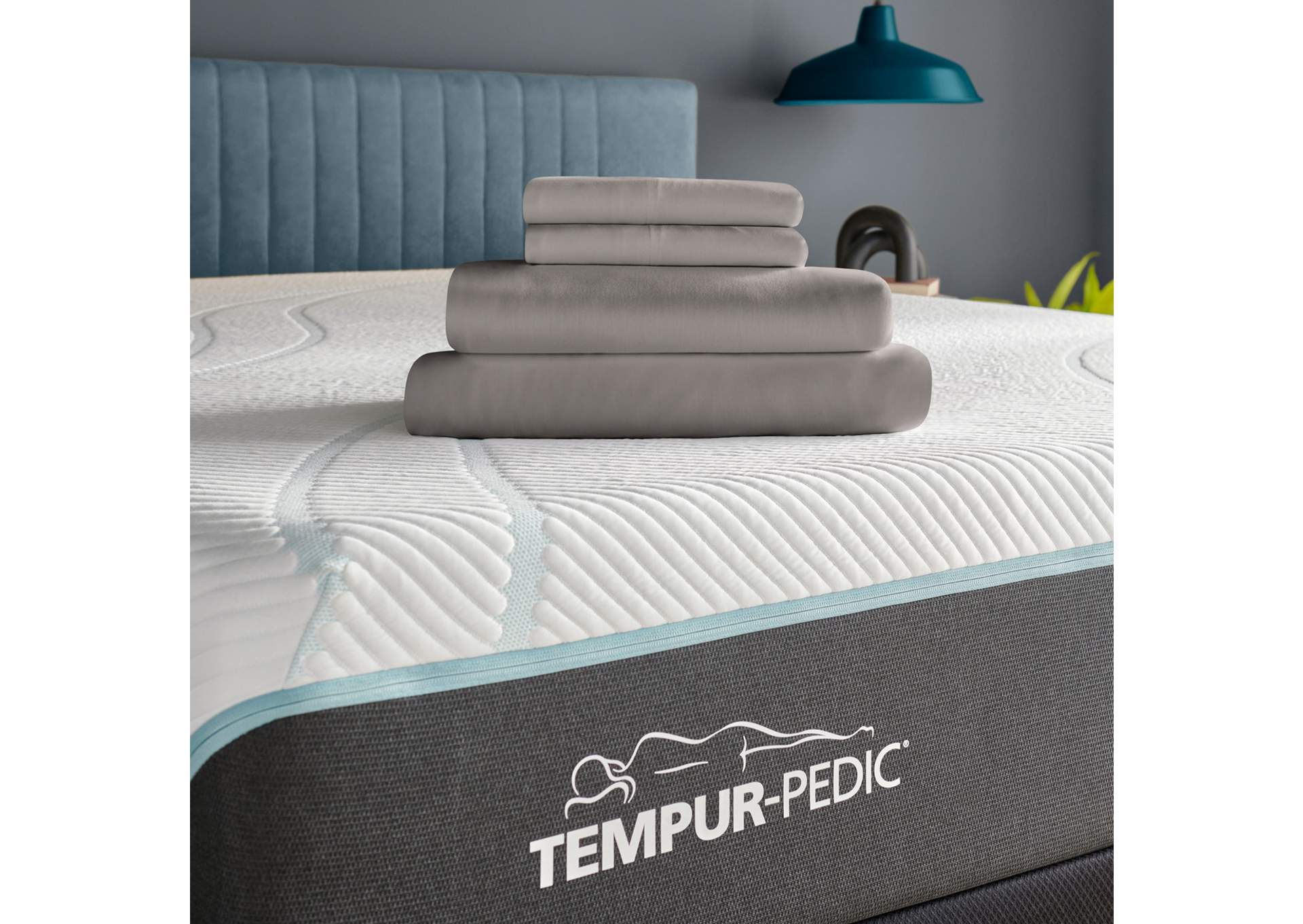 TEMPUR Rayon from Bamboo Sheet Set Cool Gray image 1