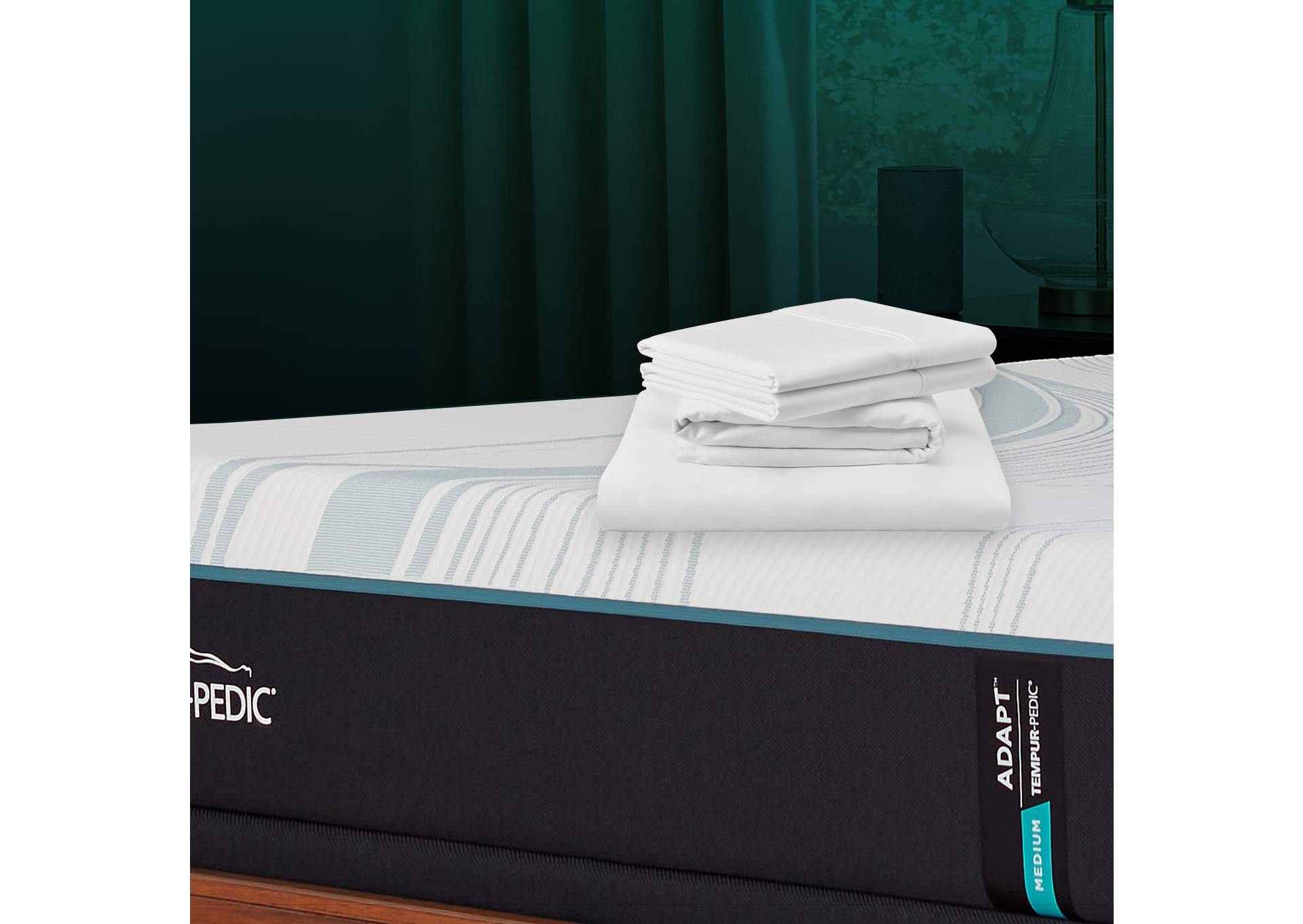 TEMPUR Luxe Egyptian Cotton Pillowcase Set  White image 1