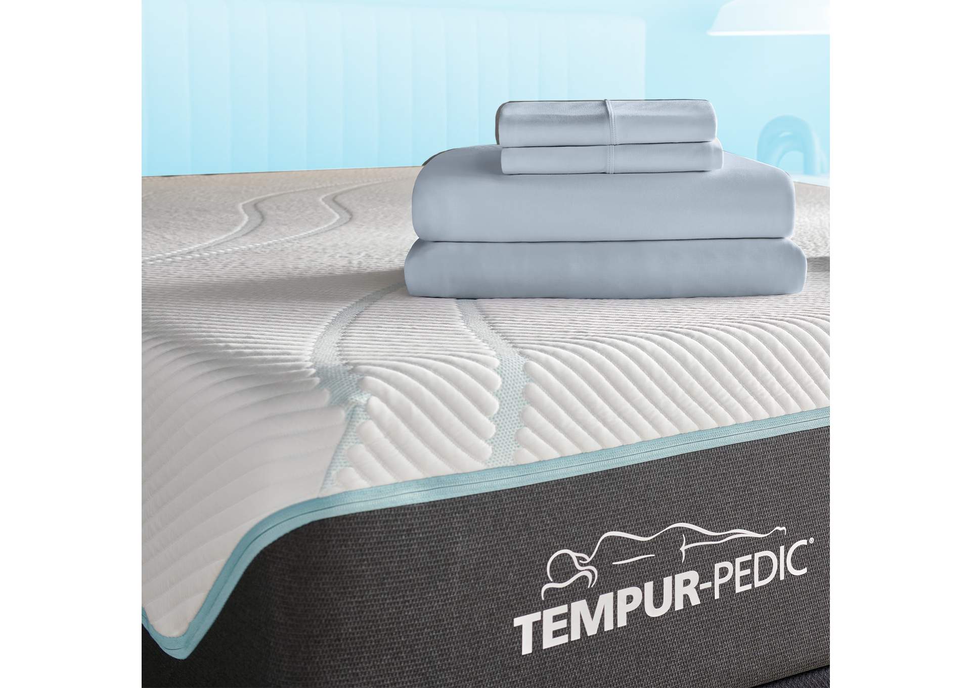 Tempur-Pedic Breeze Pillowcase Set - Sleepy Blue image 1