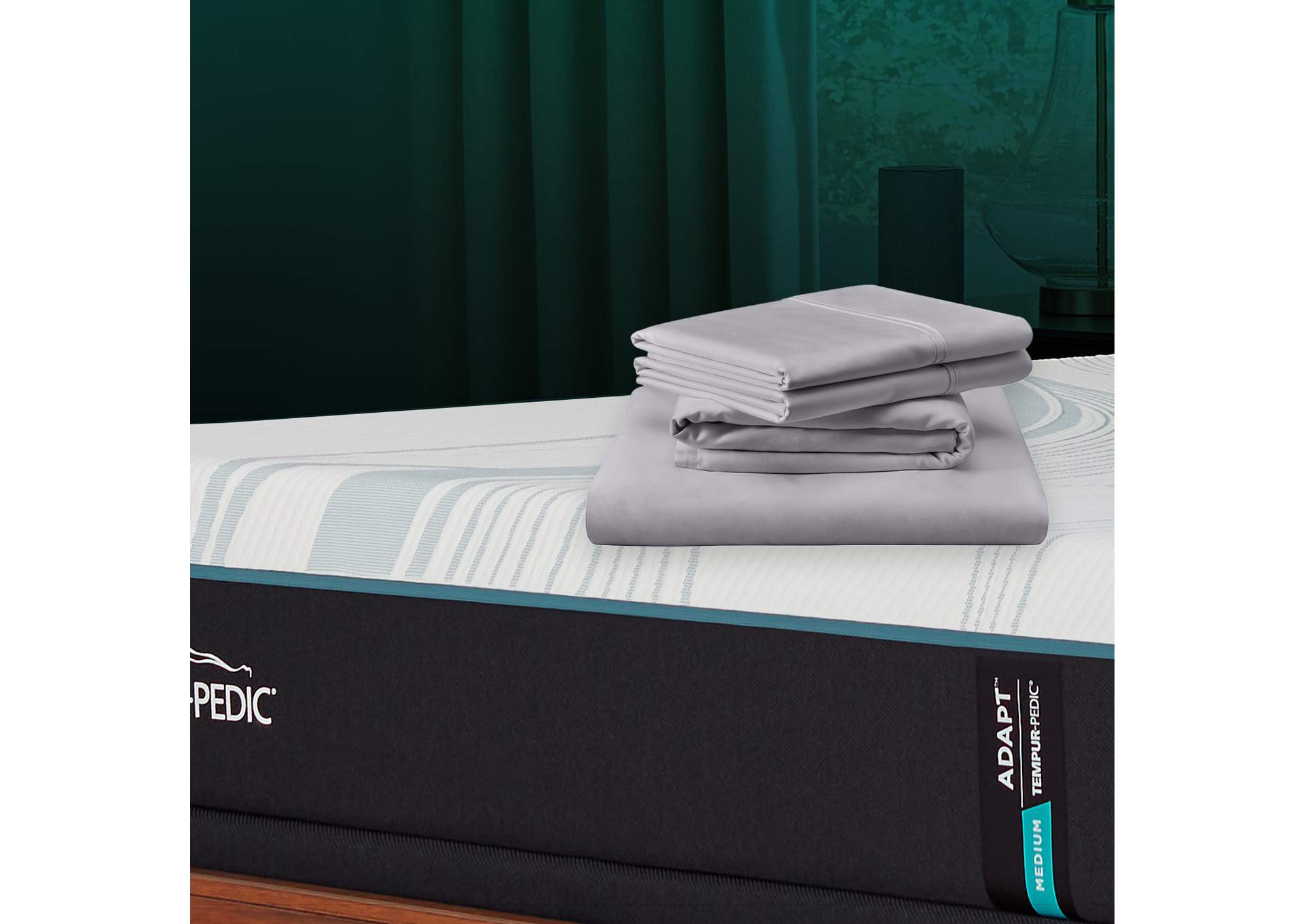 TEMPUR-Adapt Luxe Egyptian Cotton Sheets - Graphite image 1