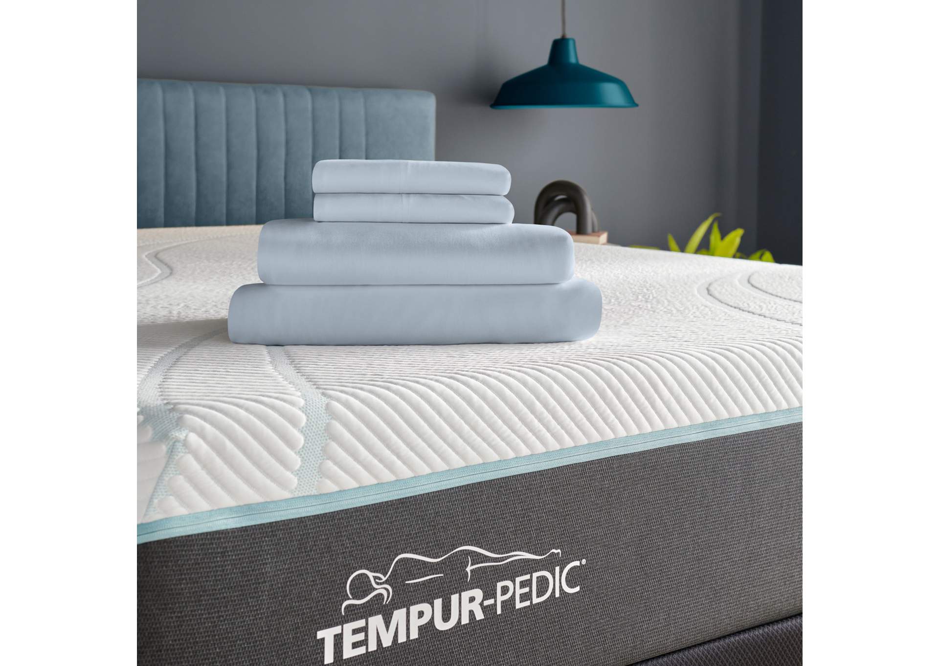 Tempur-Pedic ProPerformance Sheet Set- Sleepy Blue image 1