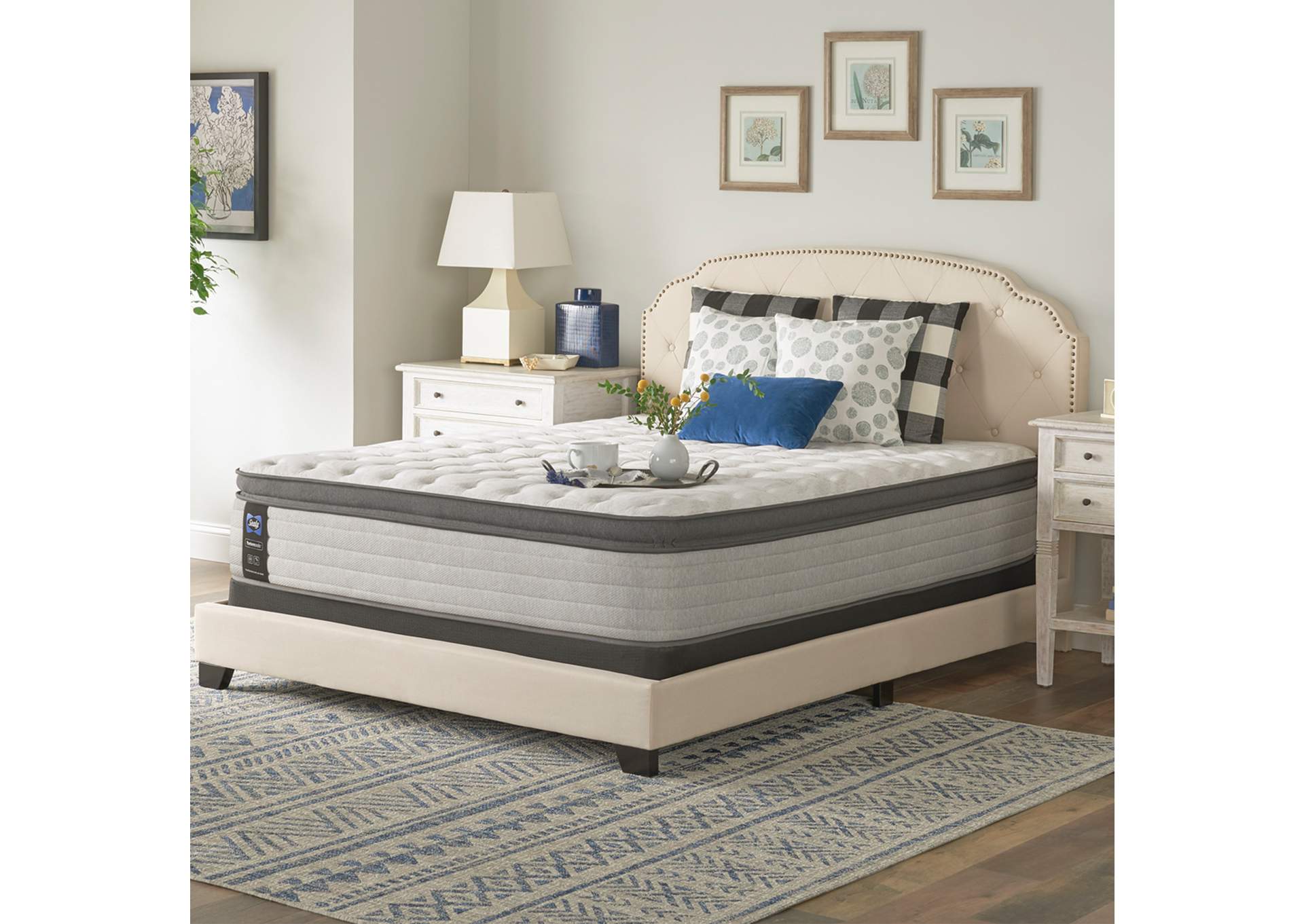 Summer Rose Soft Euro Pillow Top  Split King / Cal King image 1