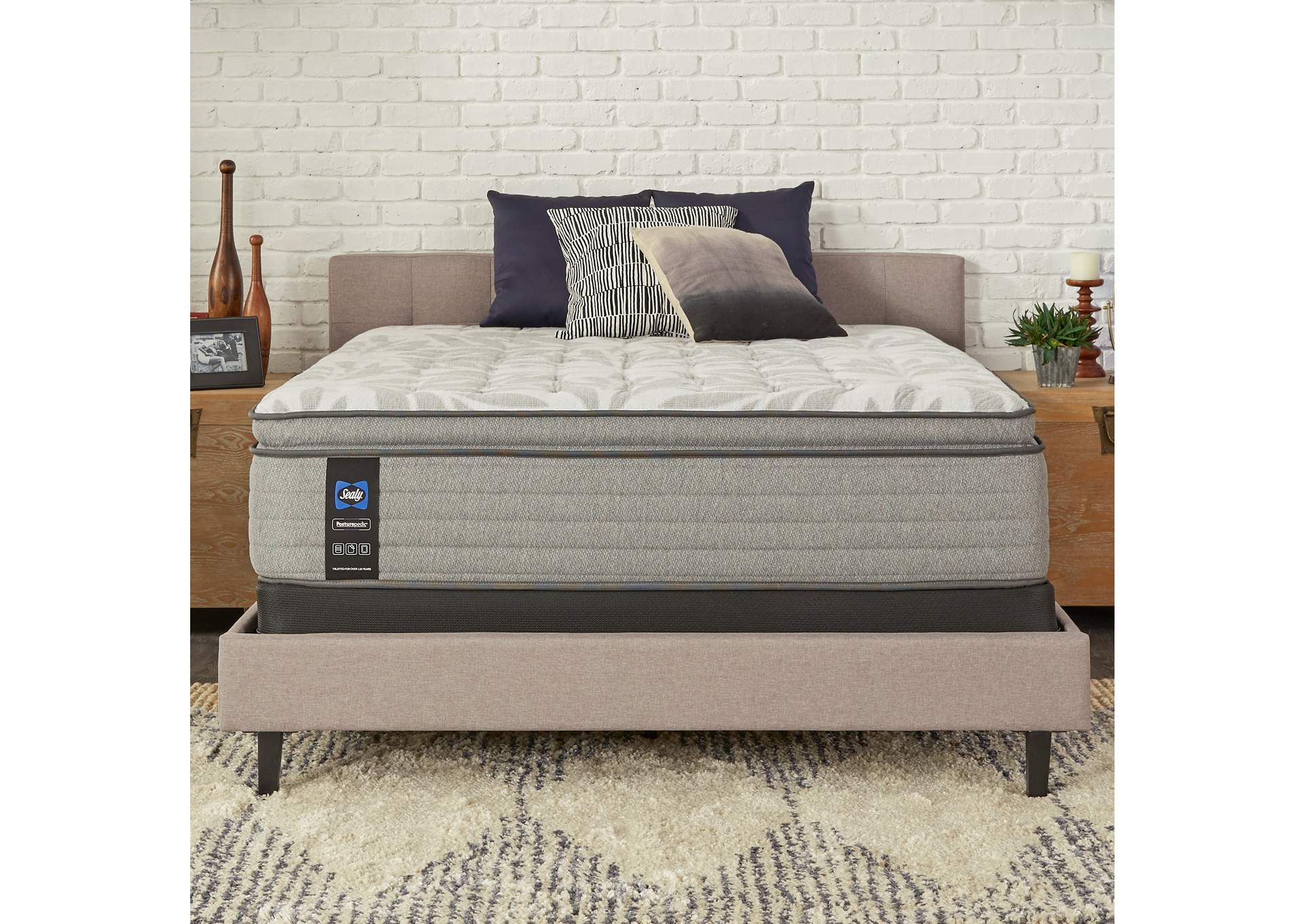 Red Maple Soft Euro Pillow Top  Queen image 1