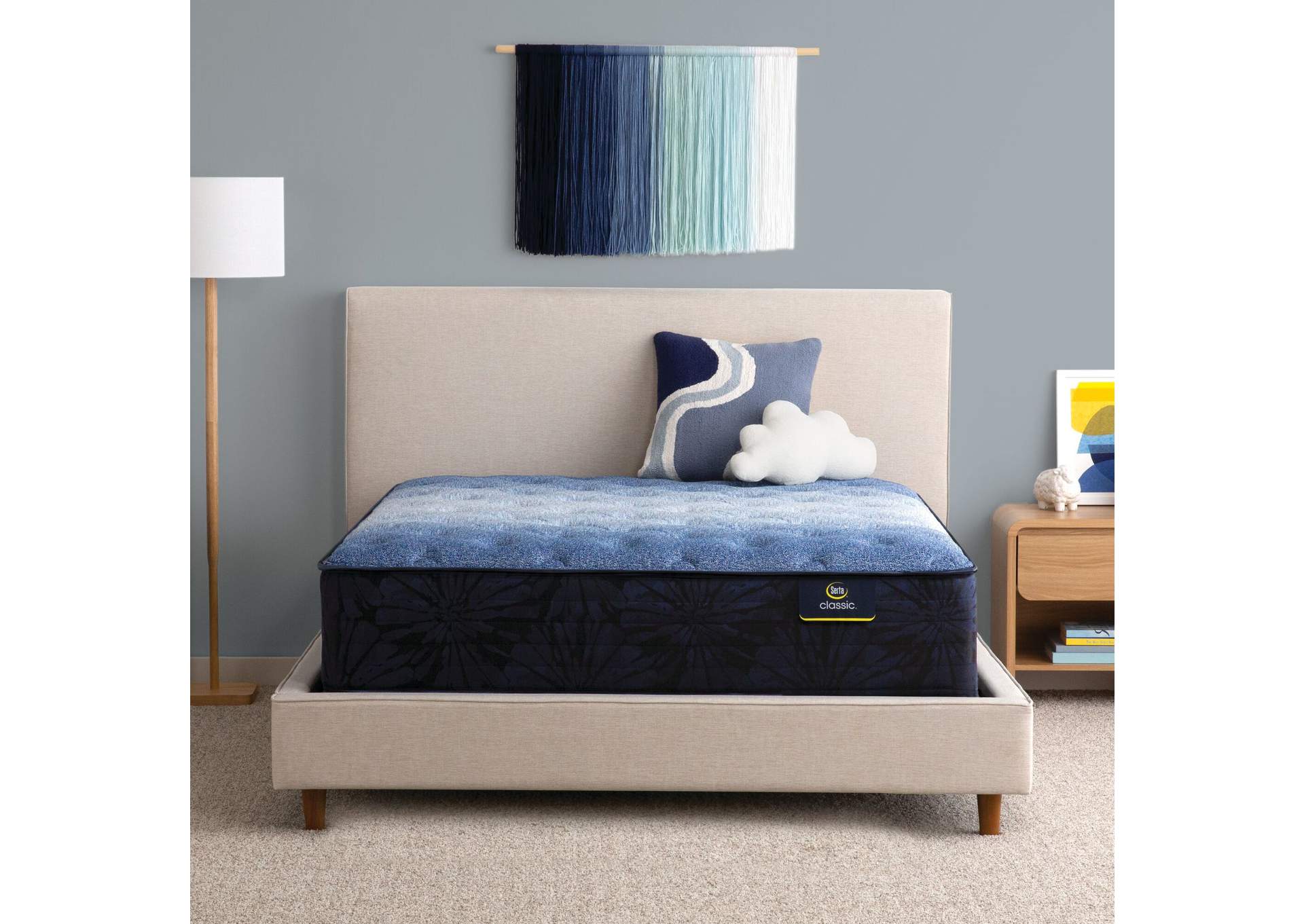 Classic Brecon 13. 5 Inch Medium Mattress Low Profile Set - Full image 1