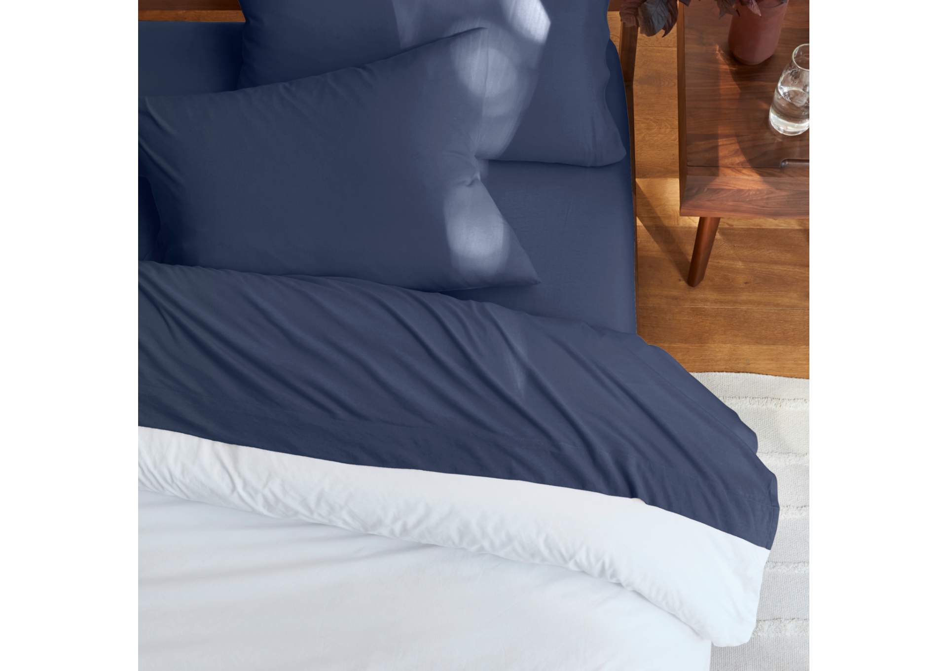 Organic Jersey Sheet Set - Twin XL - Blueberry