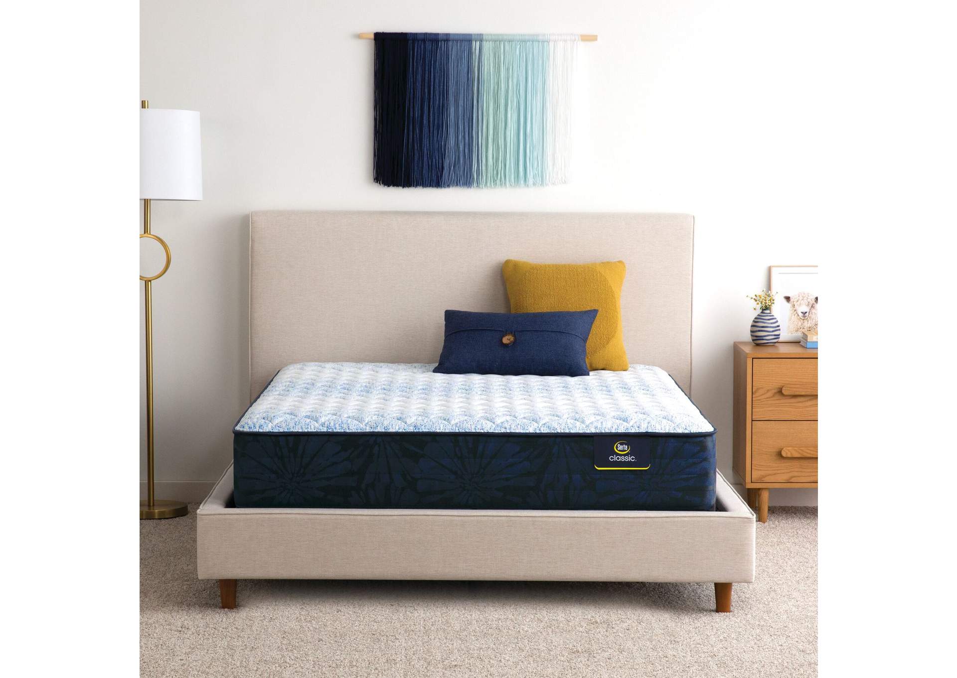 Classic Alden 11. 5 Inch Medium Mattress Low Profile Set - California King image 1