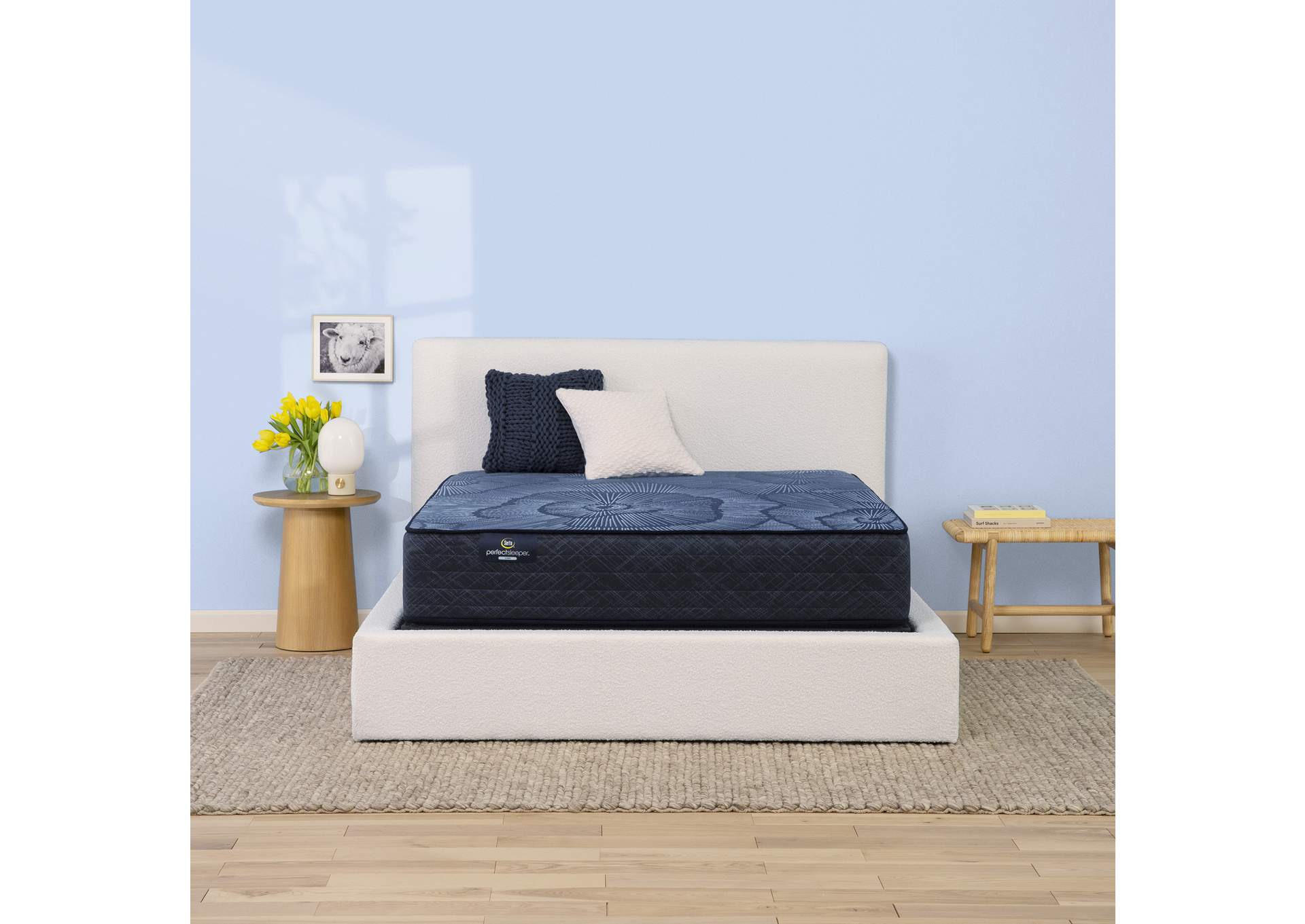 Perfect Sleeper Dazzling Night 12" Hybrid Firm Mattress Low Profile Set-Full image 1