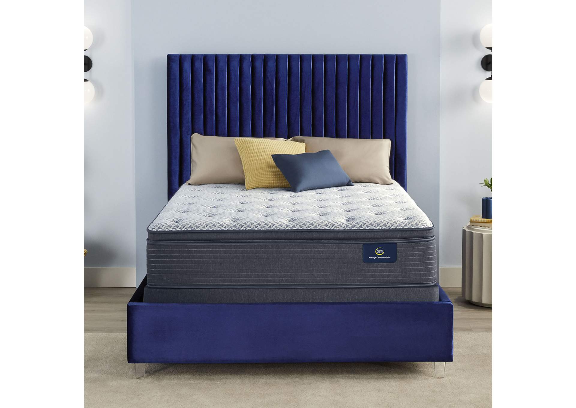 Serene Sky Plush Pillow Top Low Profile Set - Twin XL image 1