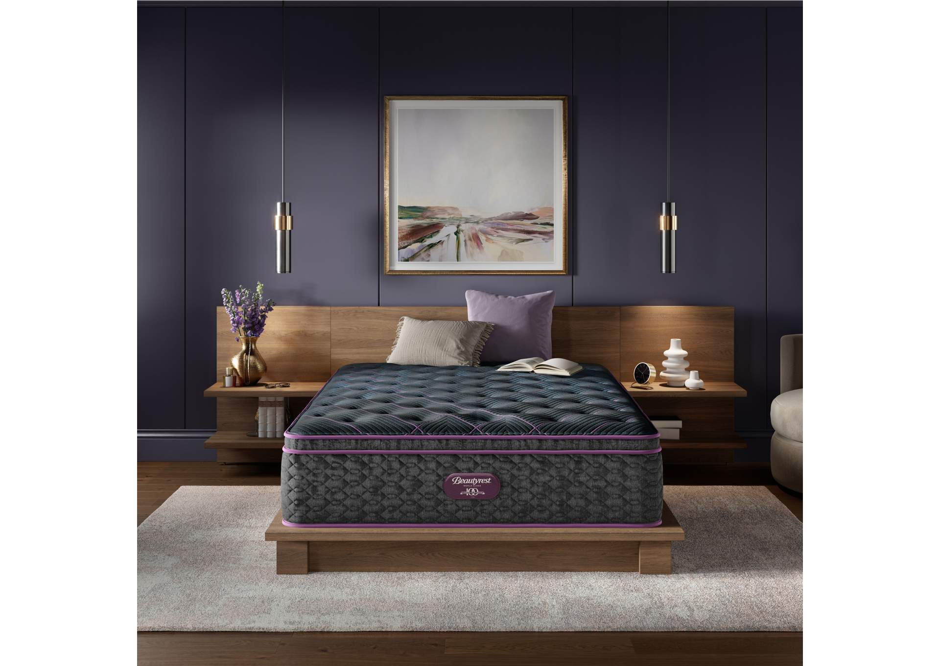 Beautyrest World Class Level Three Plush Pillow Top Mattress - Cal King image 1
