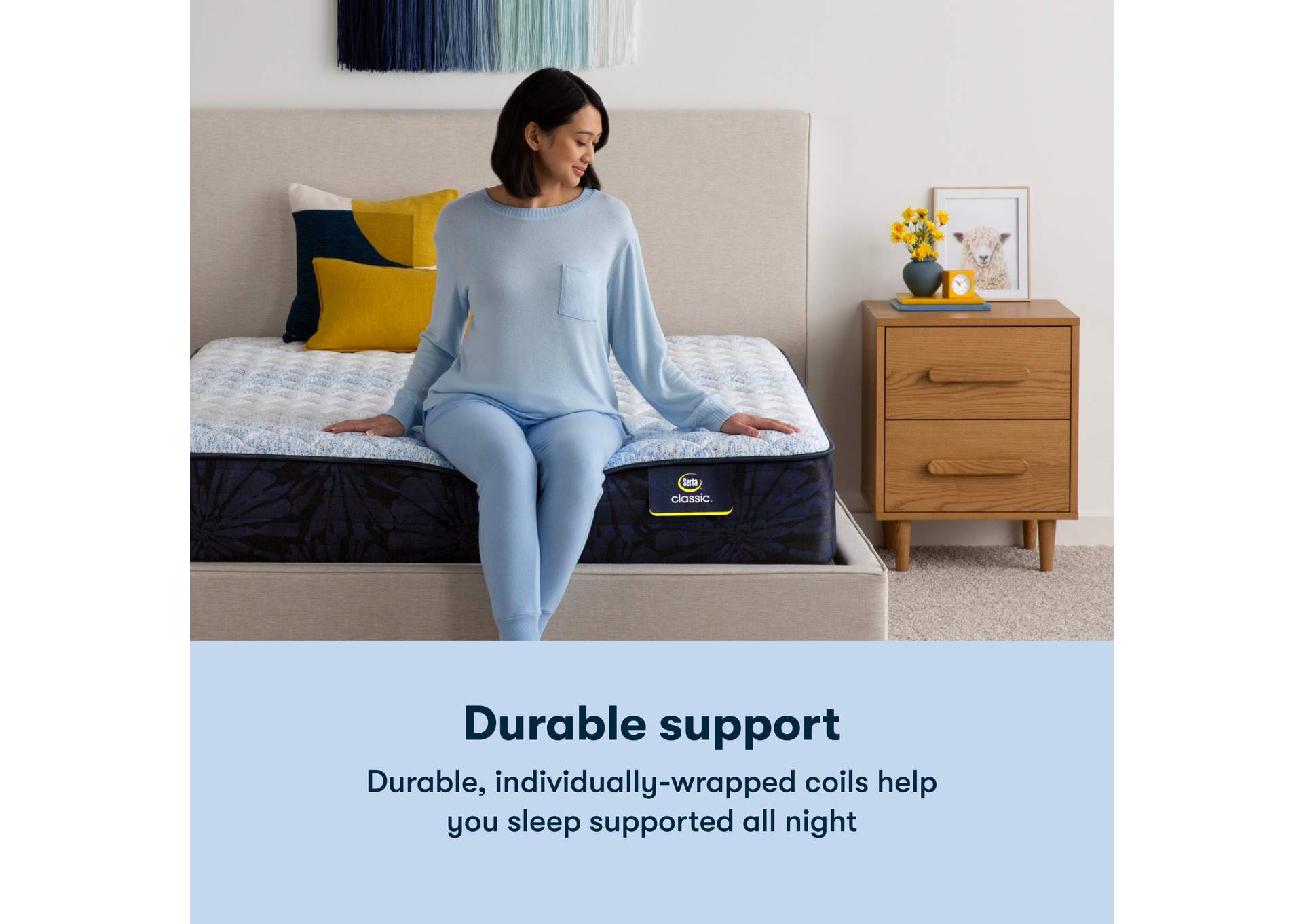 Classic Brecon 13. 5 Inch Medium Mattress Low Profile Set - Full image 12