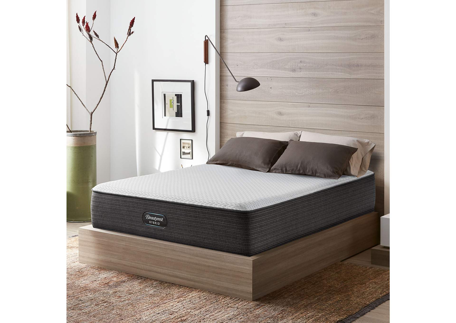 Beautyrest Select Hybrid Firm Mattress Low Profile Set - Twin image 8