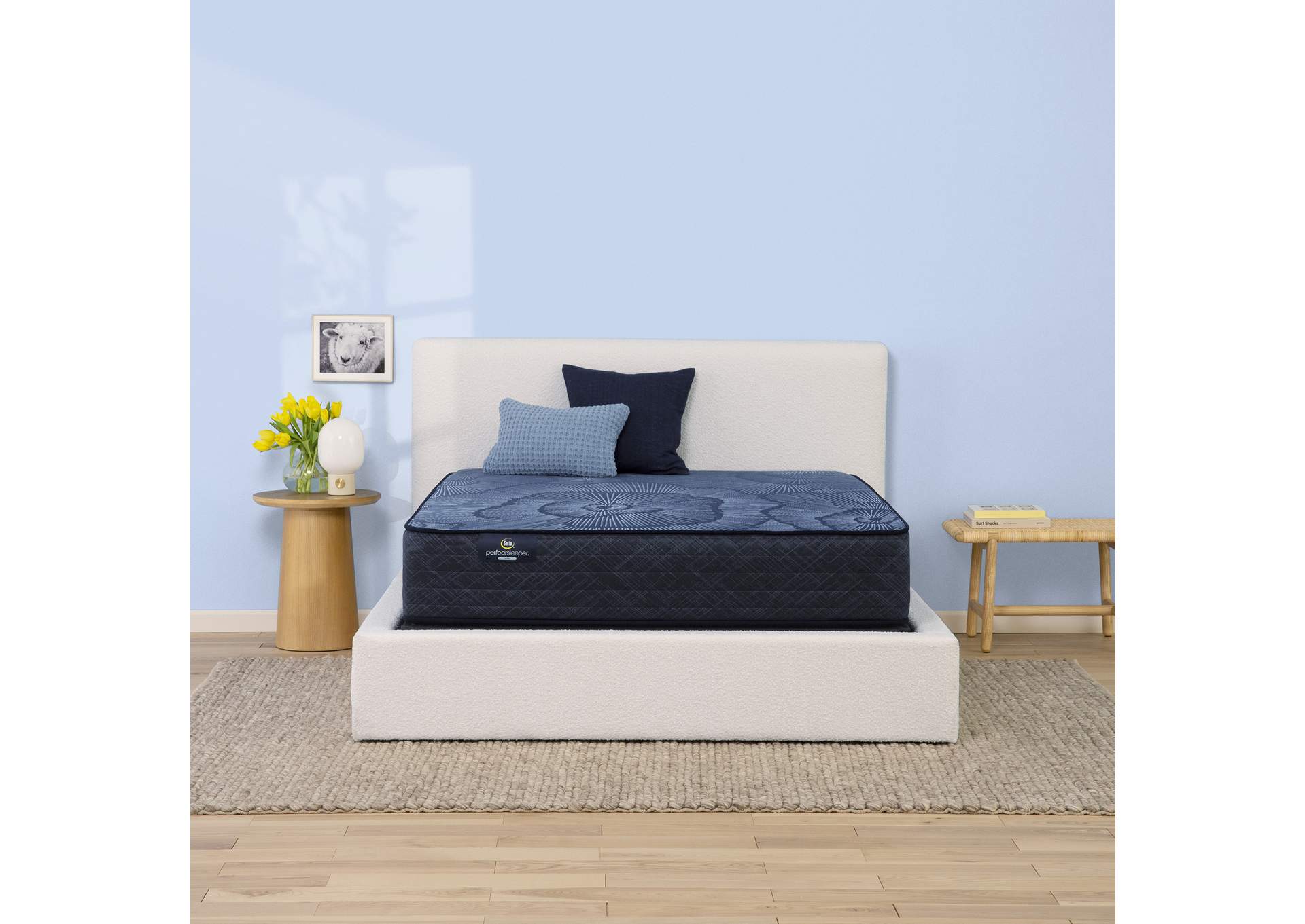 Perfect Sleeper Pacific Peace 12" Hybrid Medium Mattress Low Profile Set - California King image 1