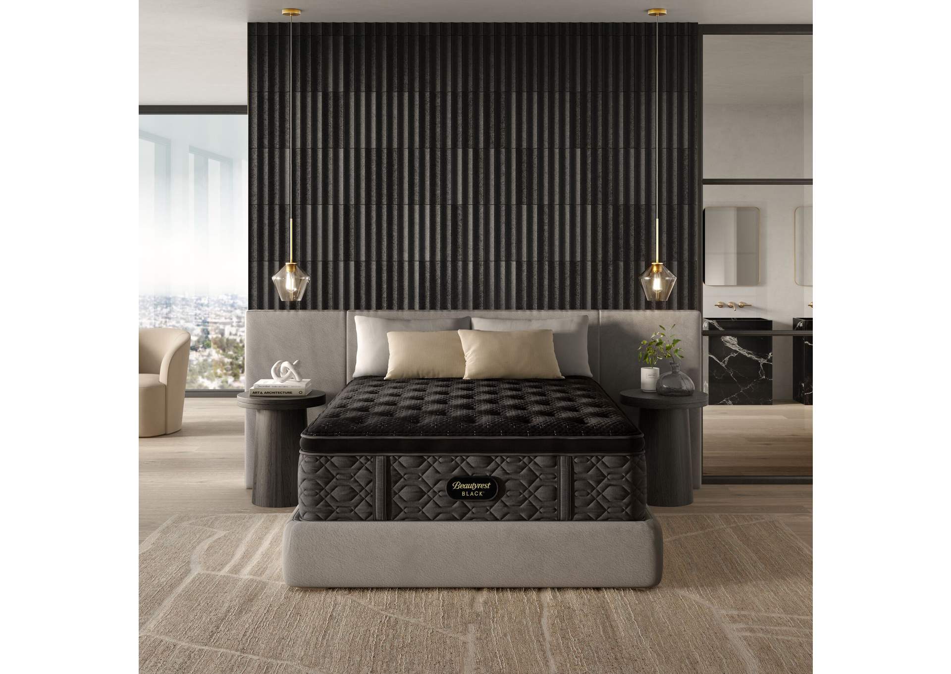 Carton Beautyrest Black Series Three 16.25" Medium Pillow Top Mattress - Queen image 1