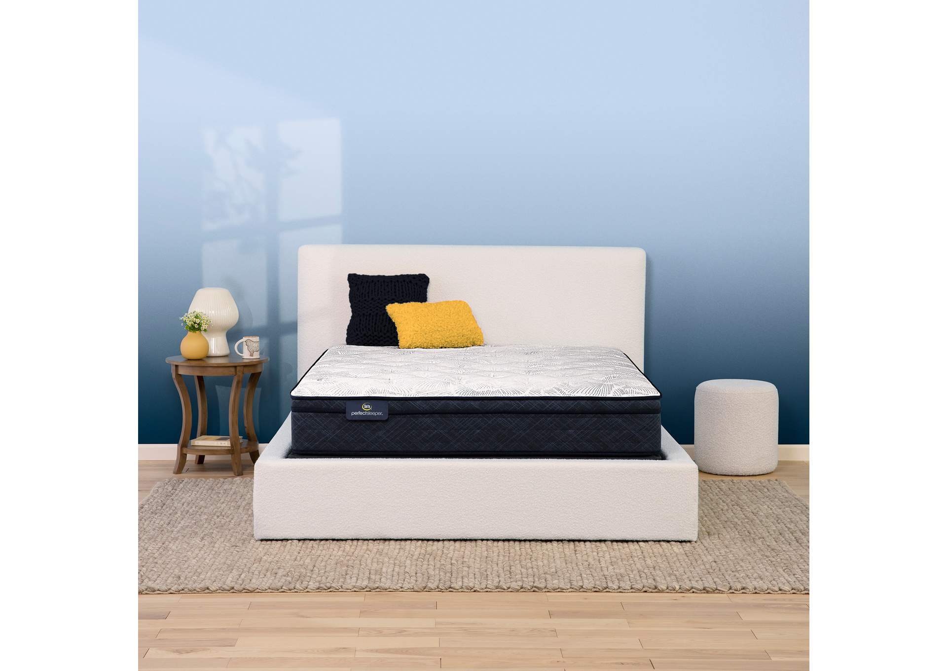 Perfect Sleeper Adoring Night 11" Plush Euro Top Mattress Low Profile Set-King image 1