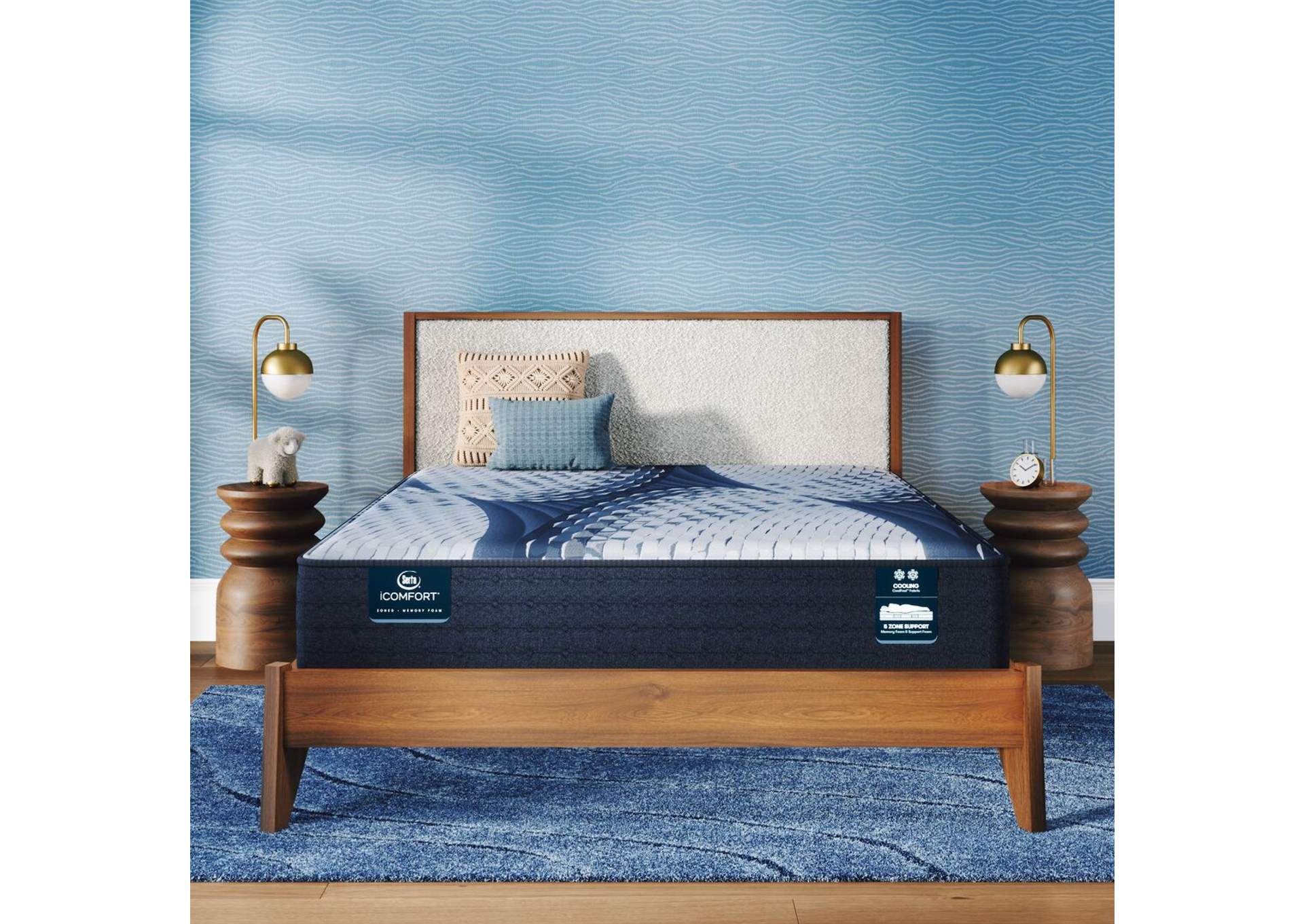 Icomfort Elana 11. 5 Inch Memory Foam Firm Mattress Set - California King image 1