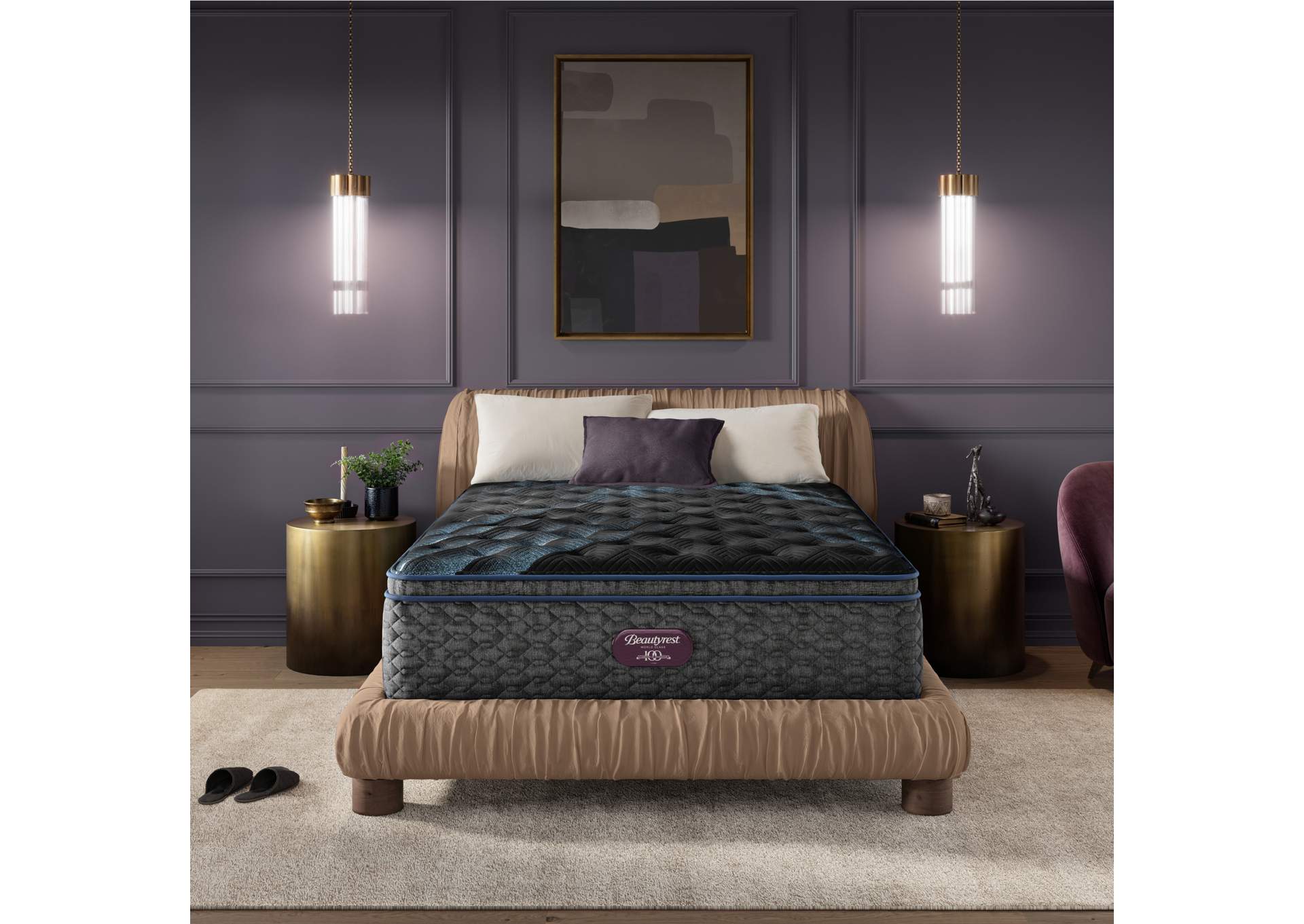 Beautyrest World Class Level Four Plush Pillow Top Mattress - Queen image 1