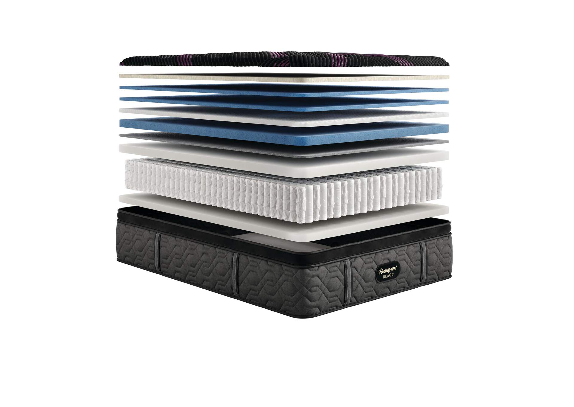 Beautyrest Black Series Two 16. 5 Inch Medium Pillow Top Mattress Set - Full image 7